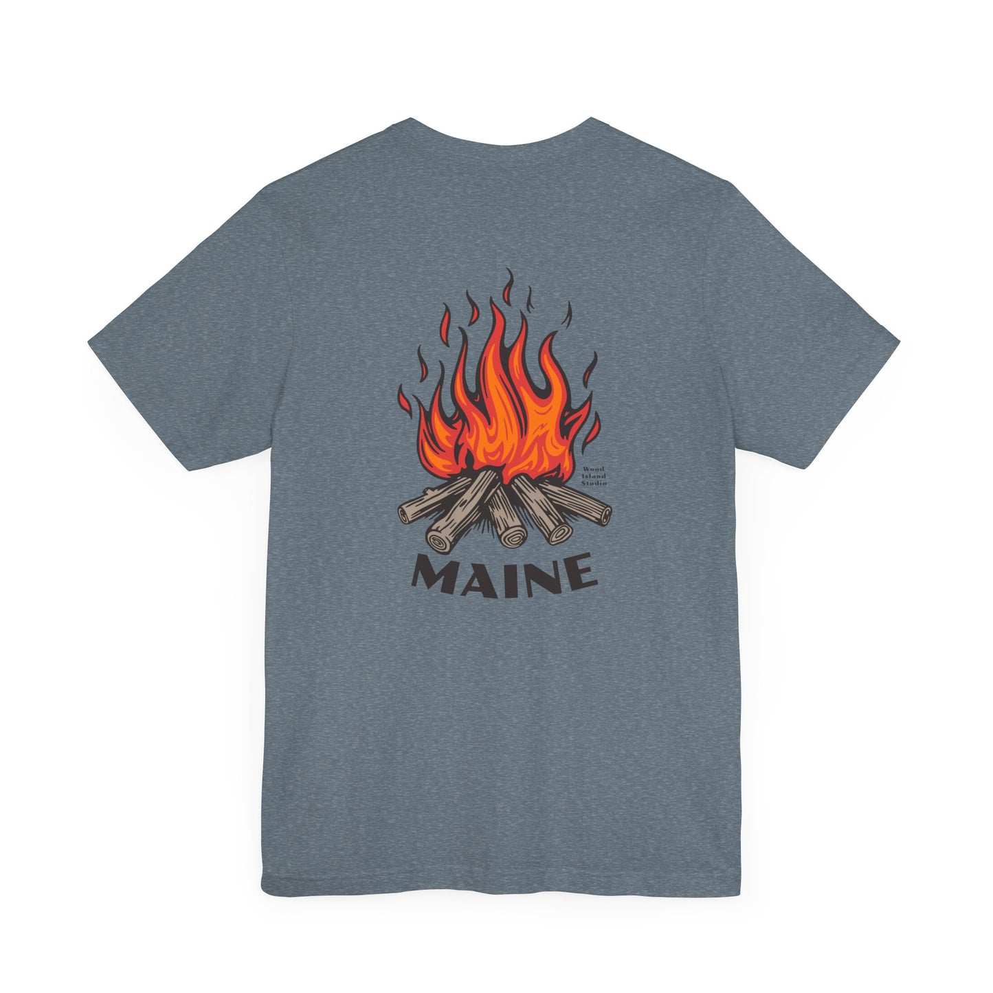 Maine Campfire Graphic Unisex Tee