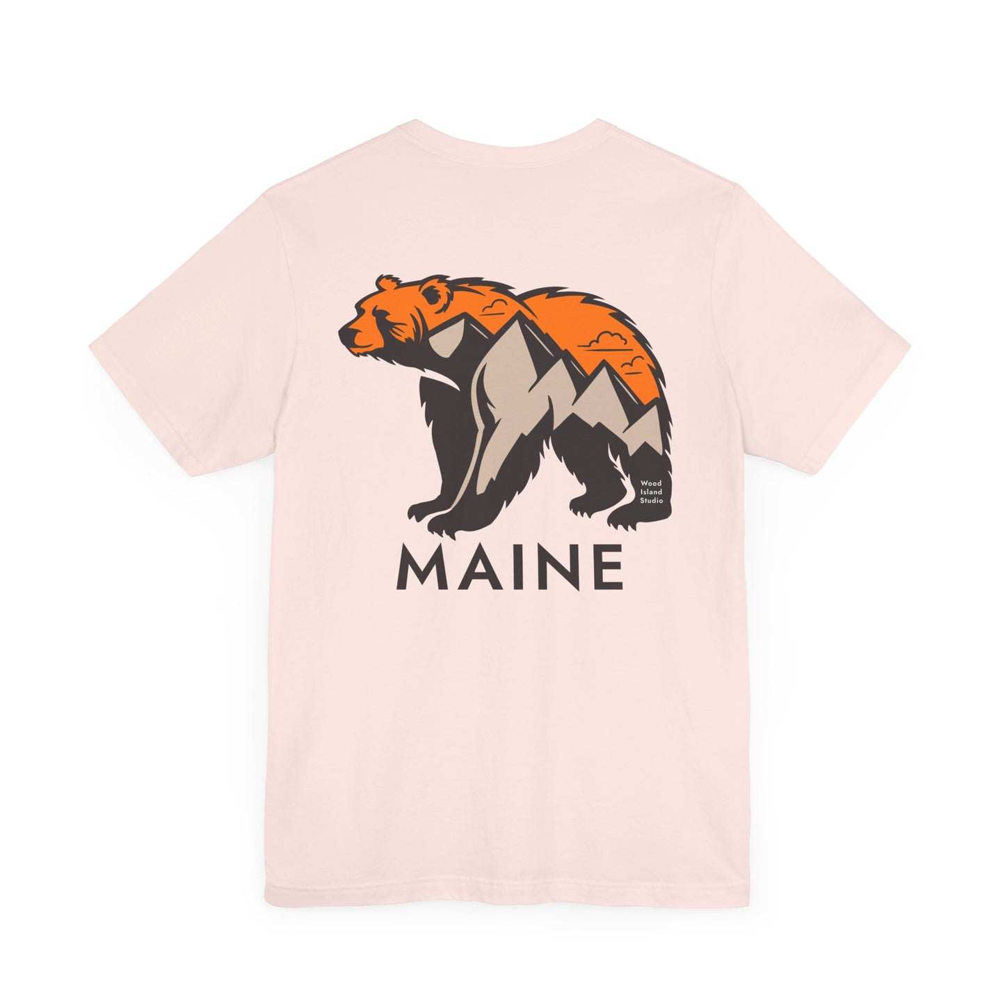 Maine Mountain Bear Graphic Unisex Tee
