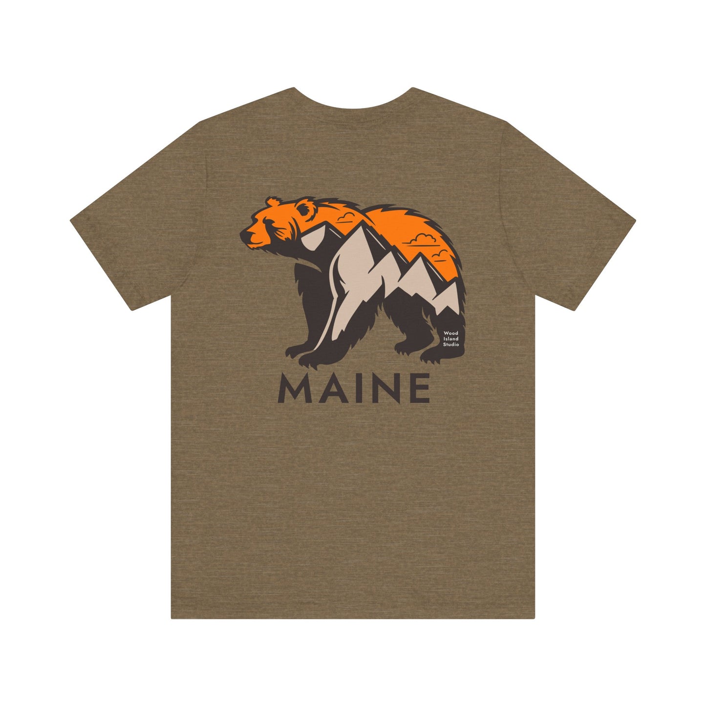 Maine Mountain Bear Graphic Unisex Tee