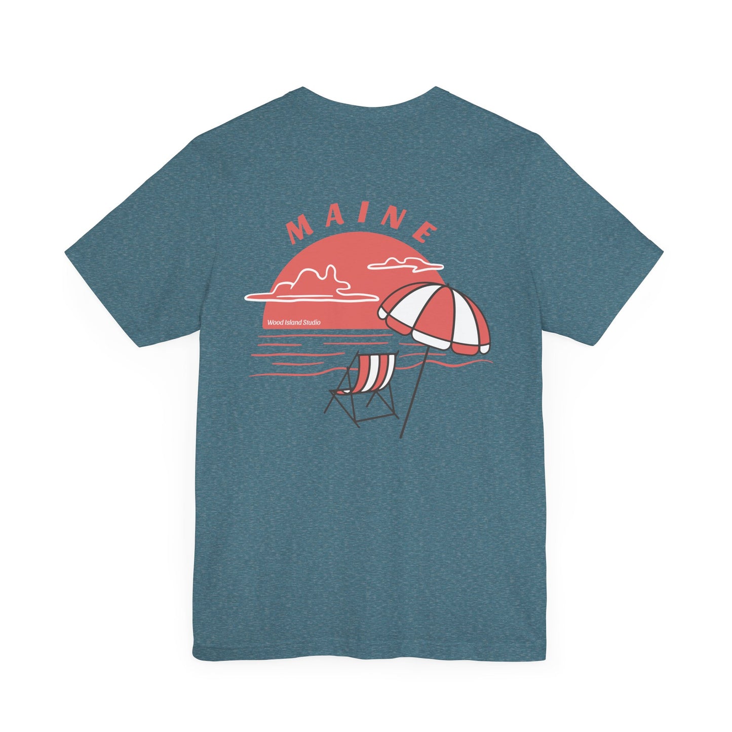 Maine Beach Umbrella Graphic Tee