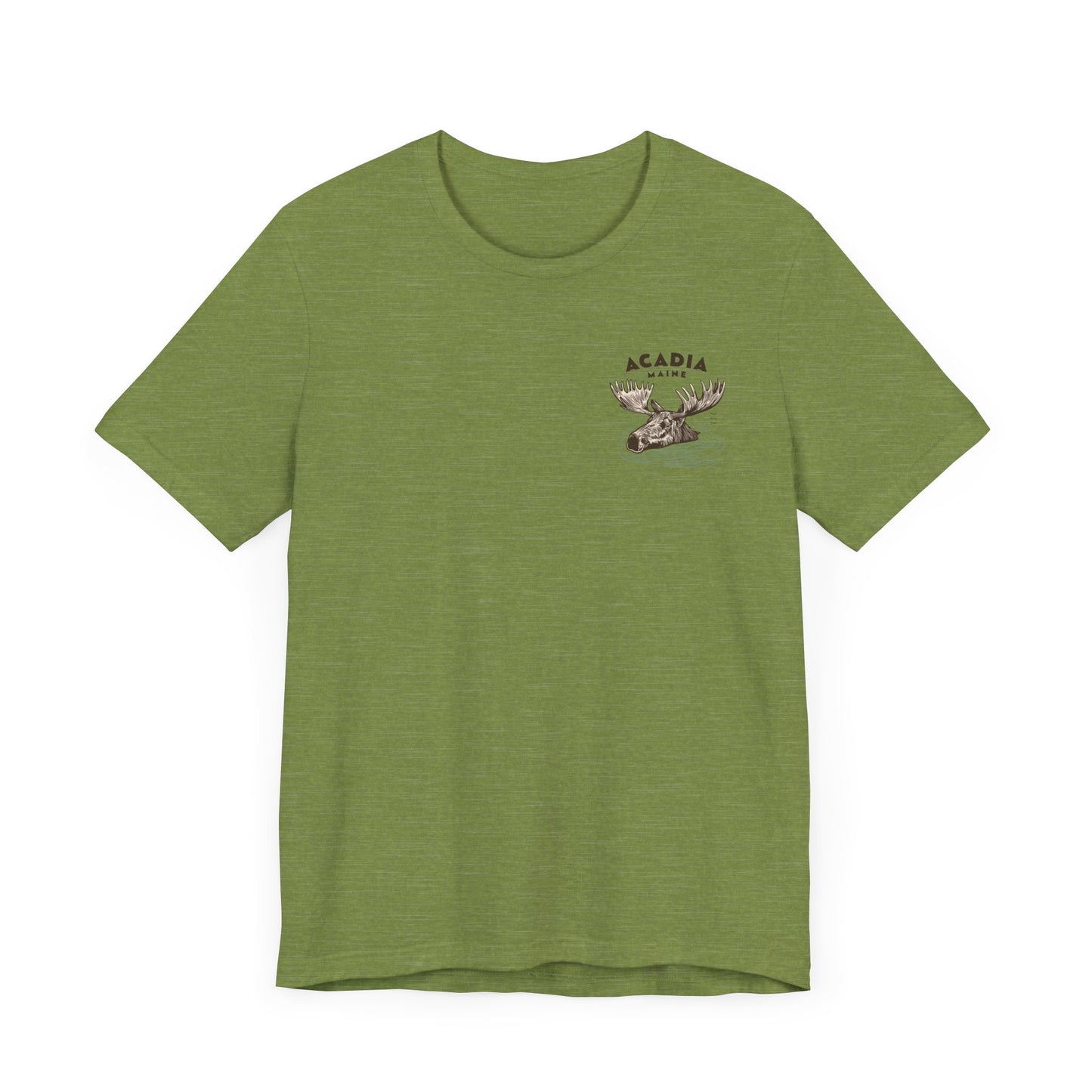 Acadia Maine Moose Graphic Tee - Unisex Short Sleeve T-Shirt