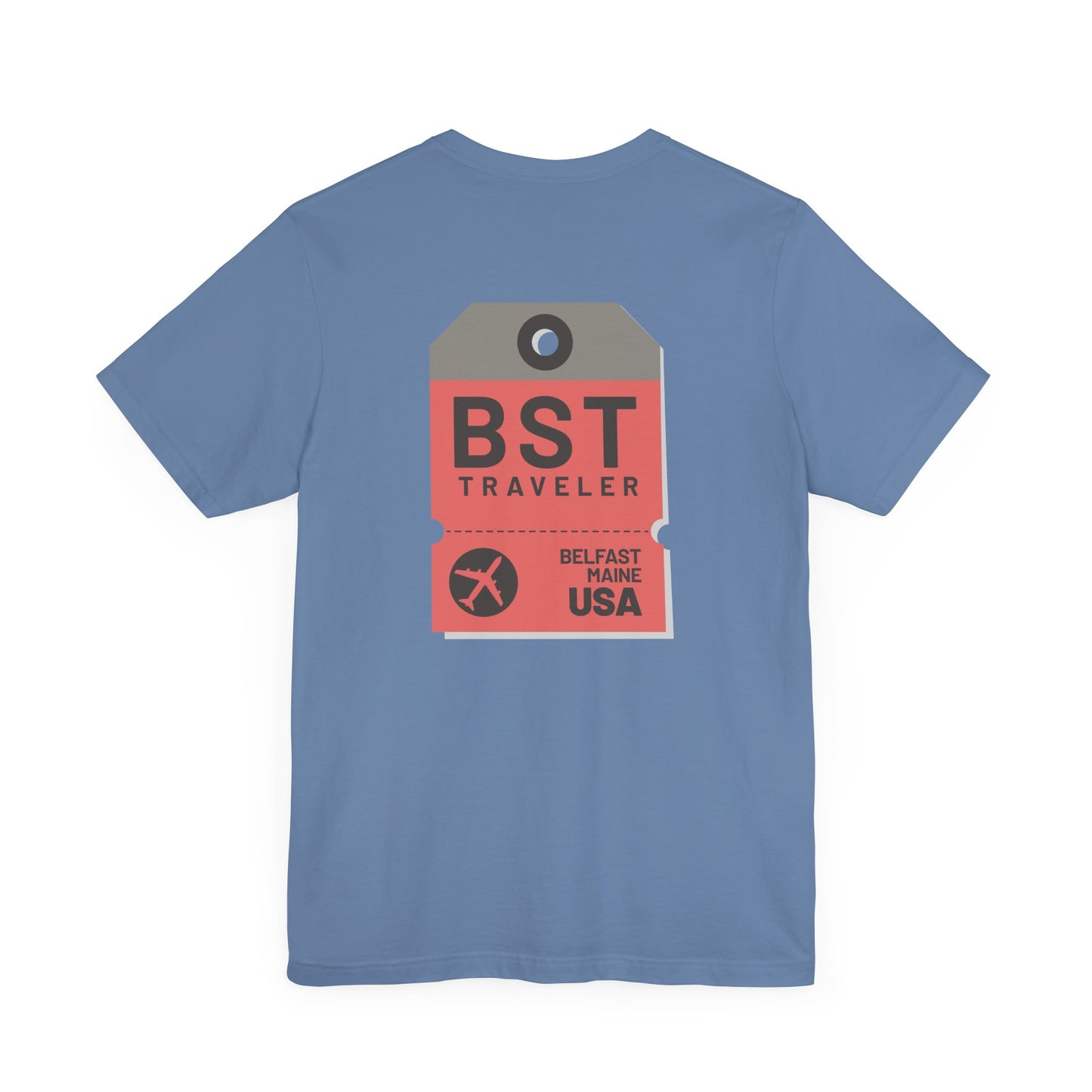 Belfast Maine Luggage Tag Graphic Tee BST