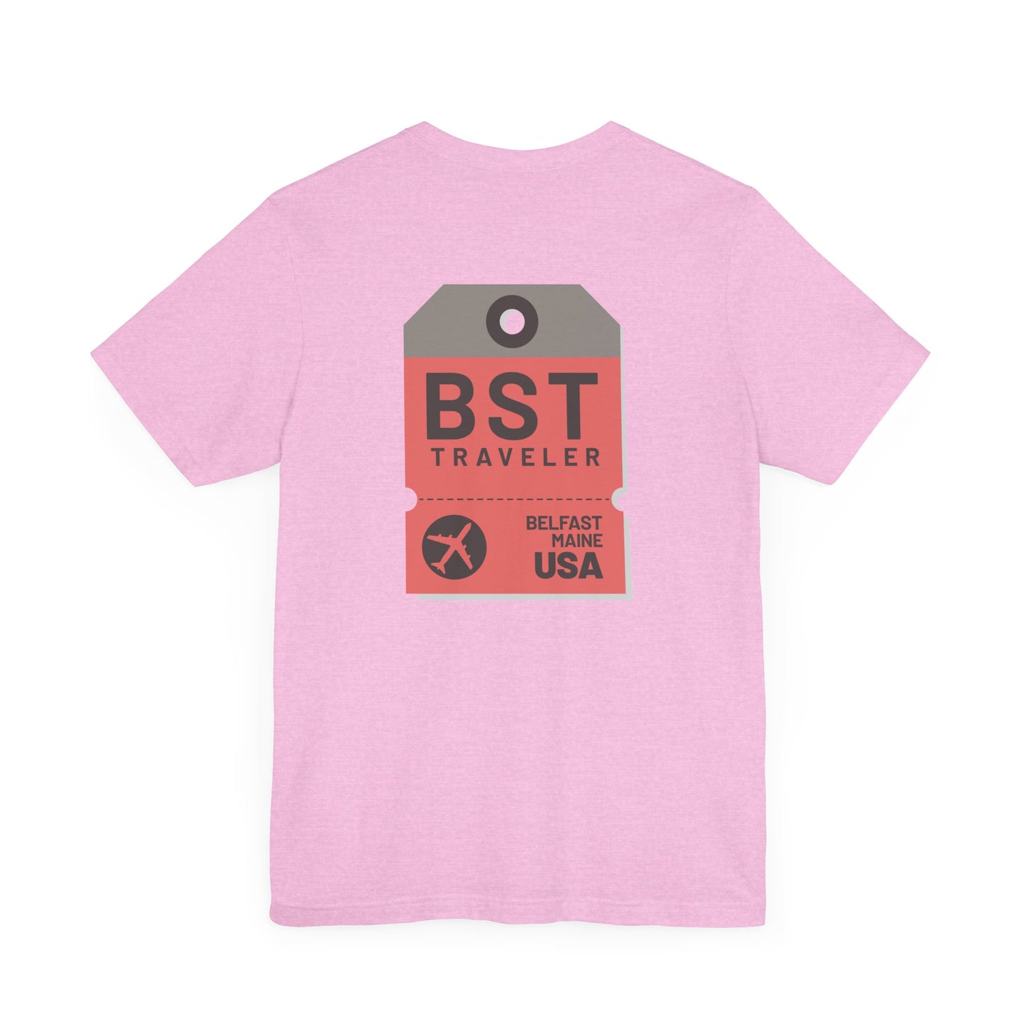 Belfast Maine Luggage Tag Graphic Tee BST