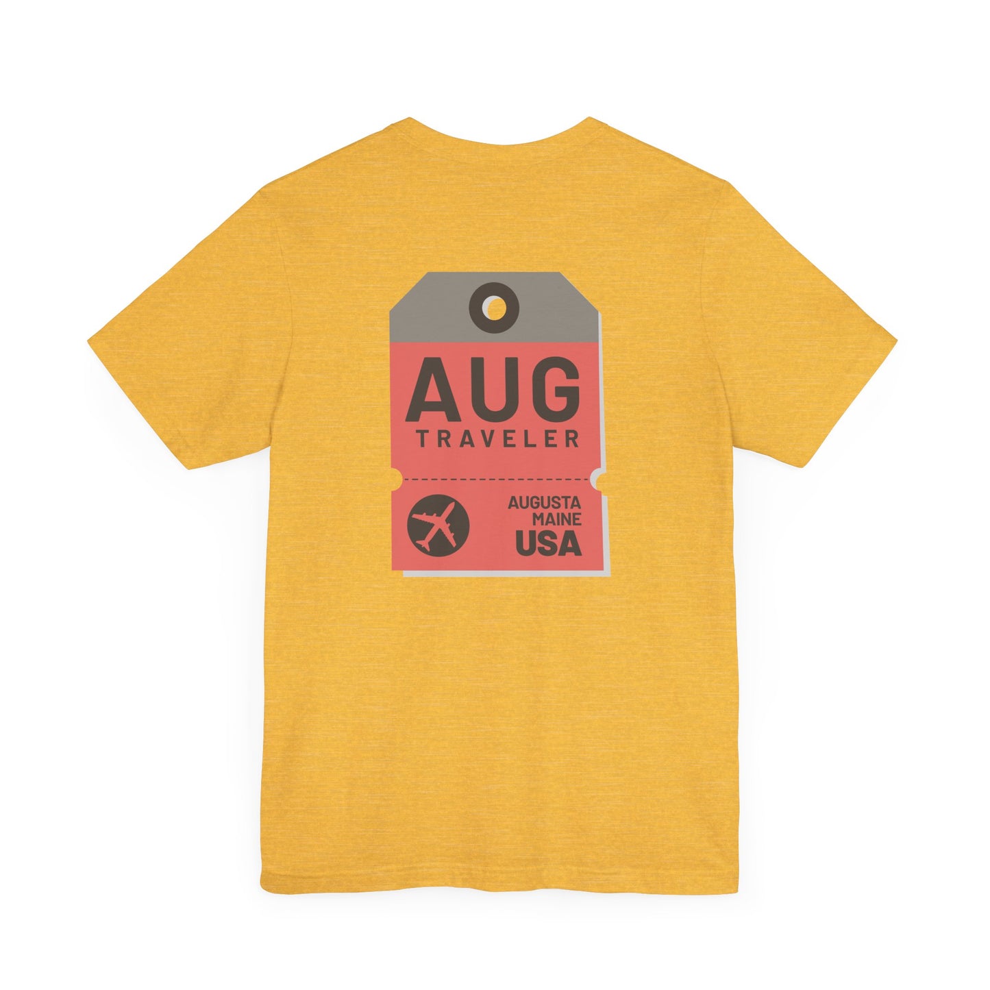 Augusta Maine Luggage Tag Graphic Tee AUG