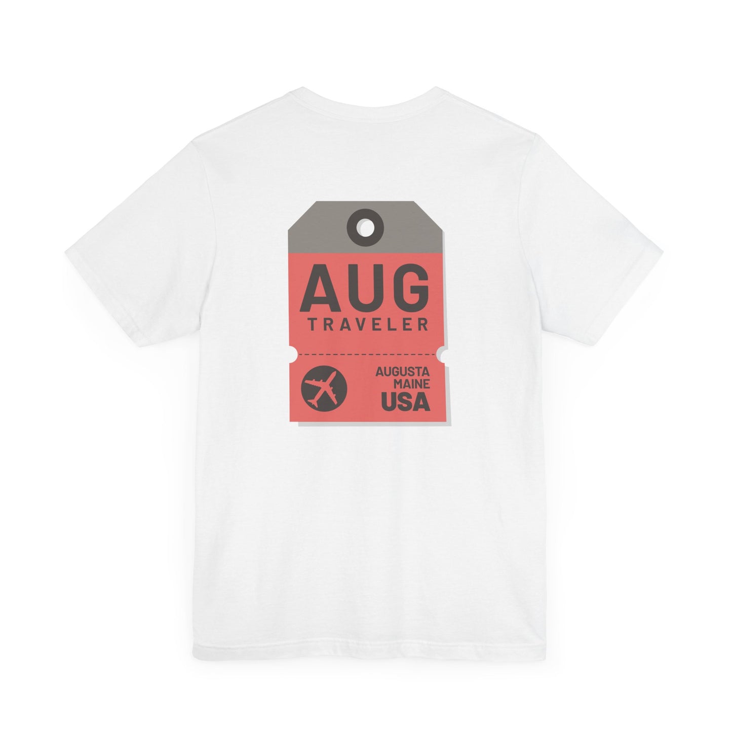 Augusta Maine Luggage Tag Graphic Tee AUG
