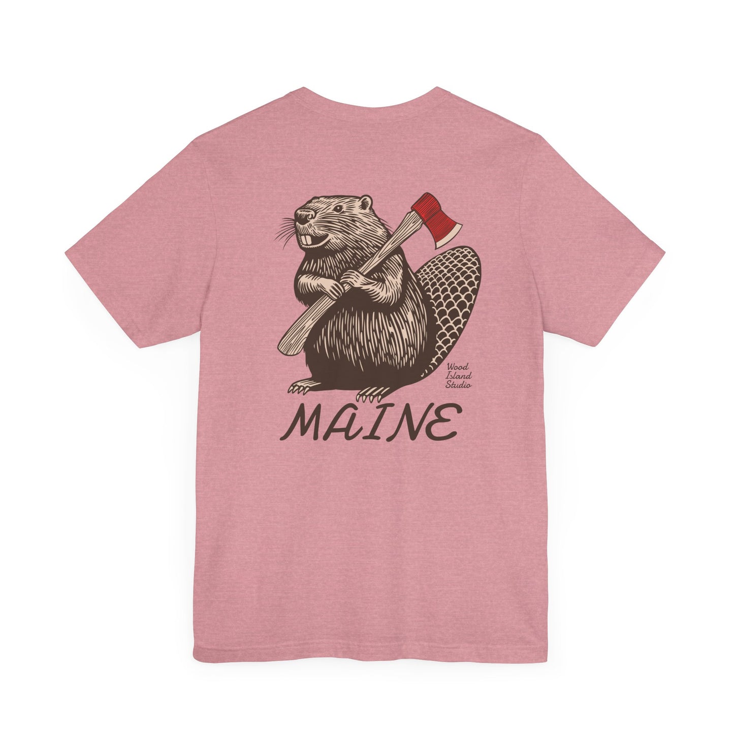 Beaver Axe Maine Graphic Unisex Tee