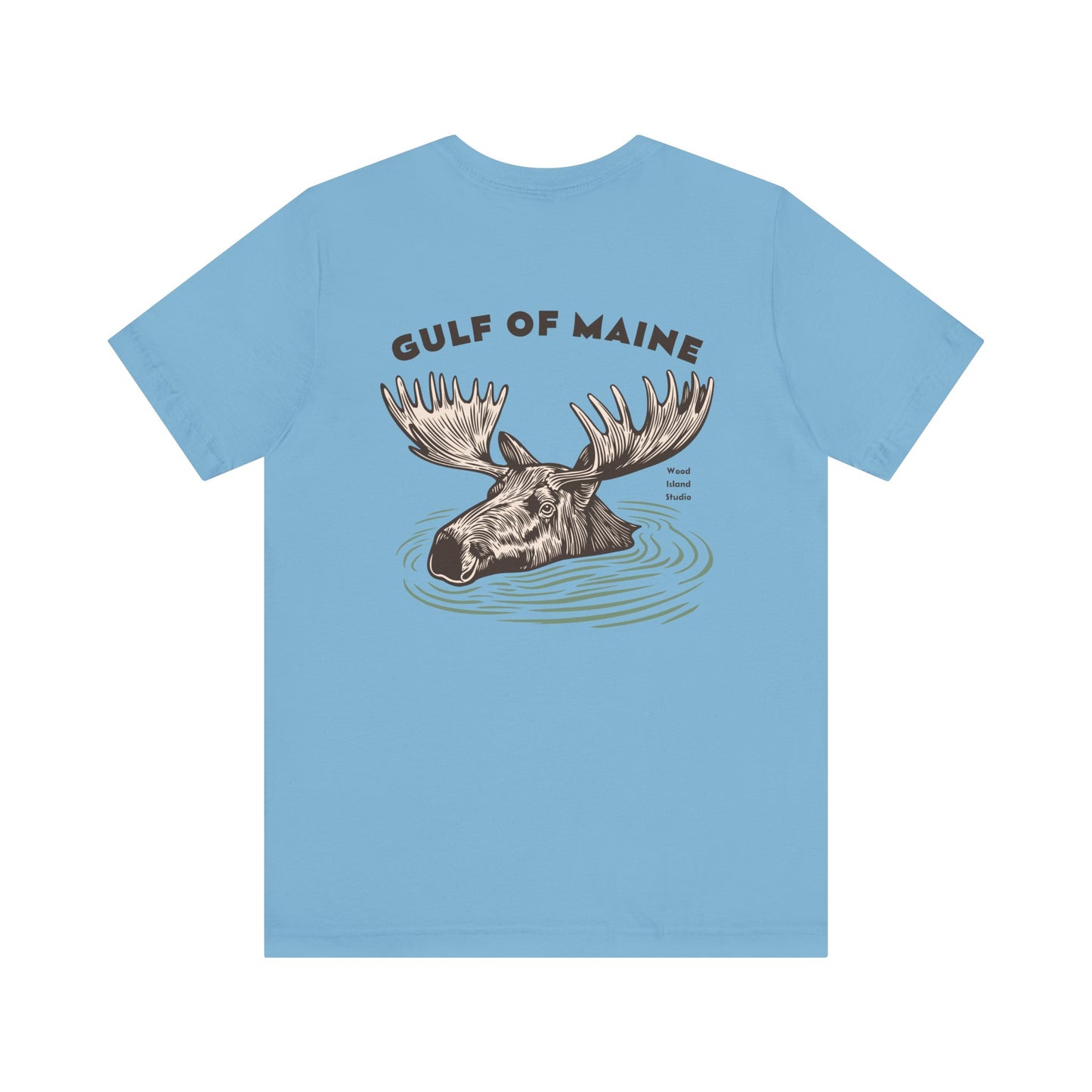 Gulf of Maine Moose Graphic Tee - Unisex Short Sleeve T-Shirt
