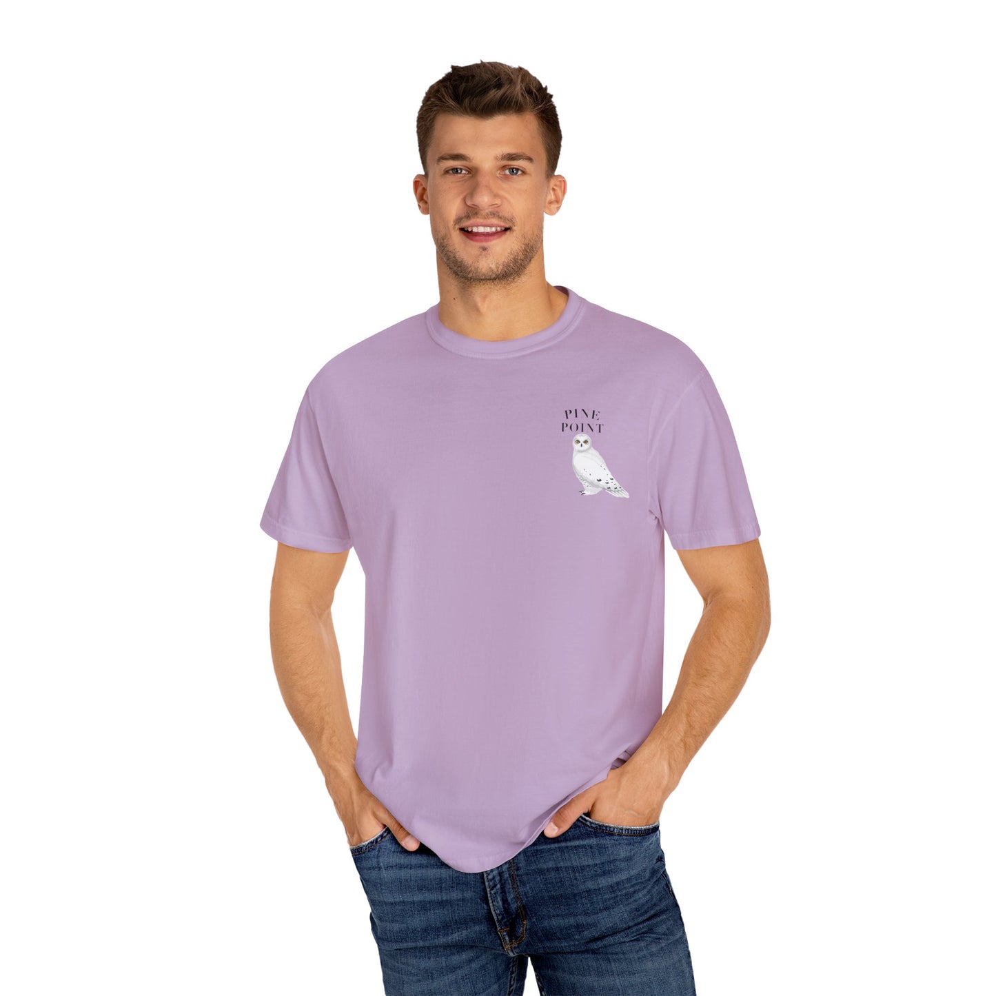 Pine Point Snowy Owl Tee – Comfort Colors 1717