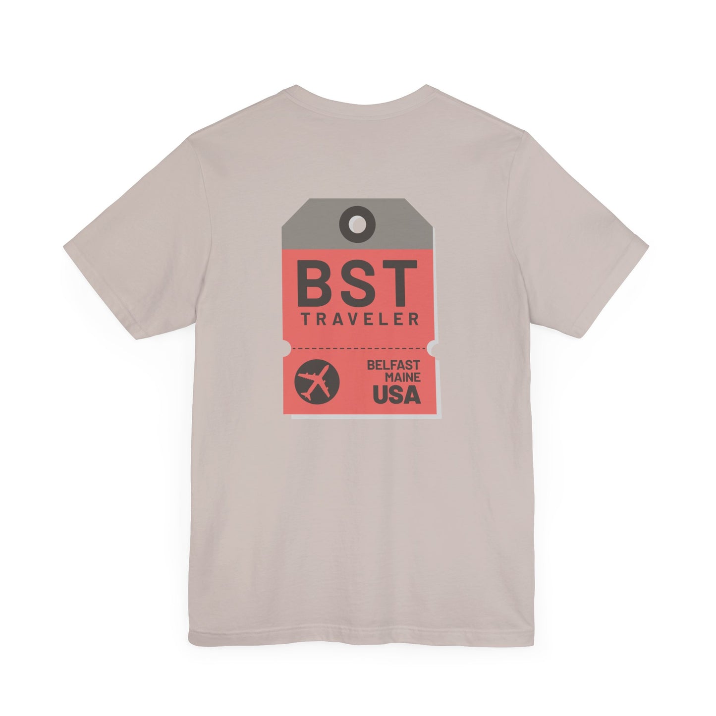 Belfast Maine Luggage Tag Graphic Tee BST