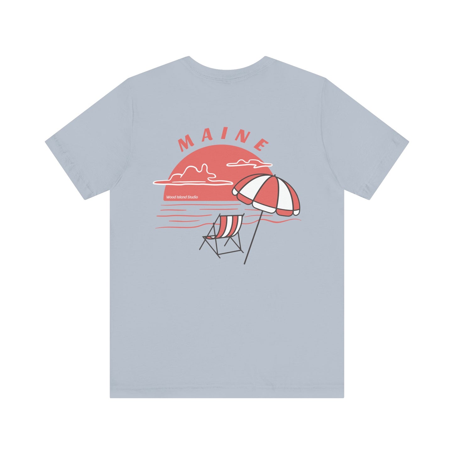 Maine Beach Umbrella Graphic Tee