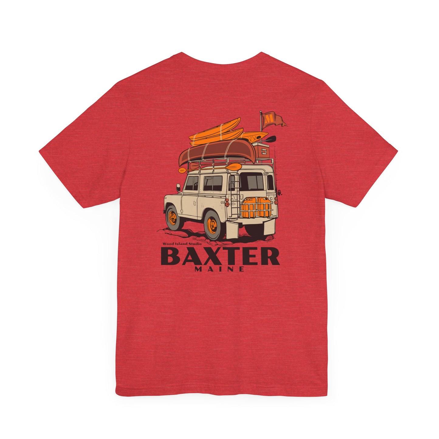Baxter Maine Adventure Unisex Short Sleeve Tee - Perfect for Summer Trips!