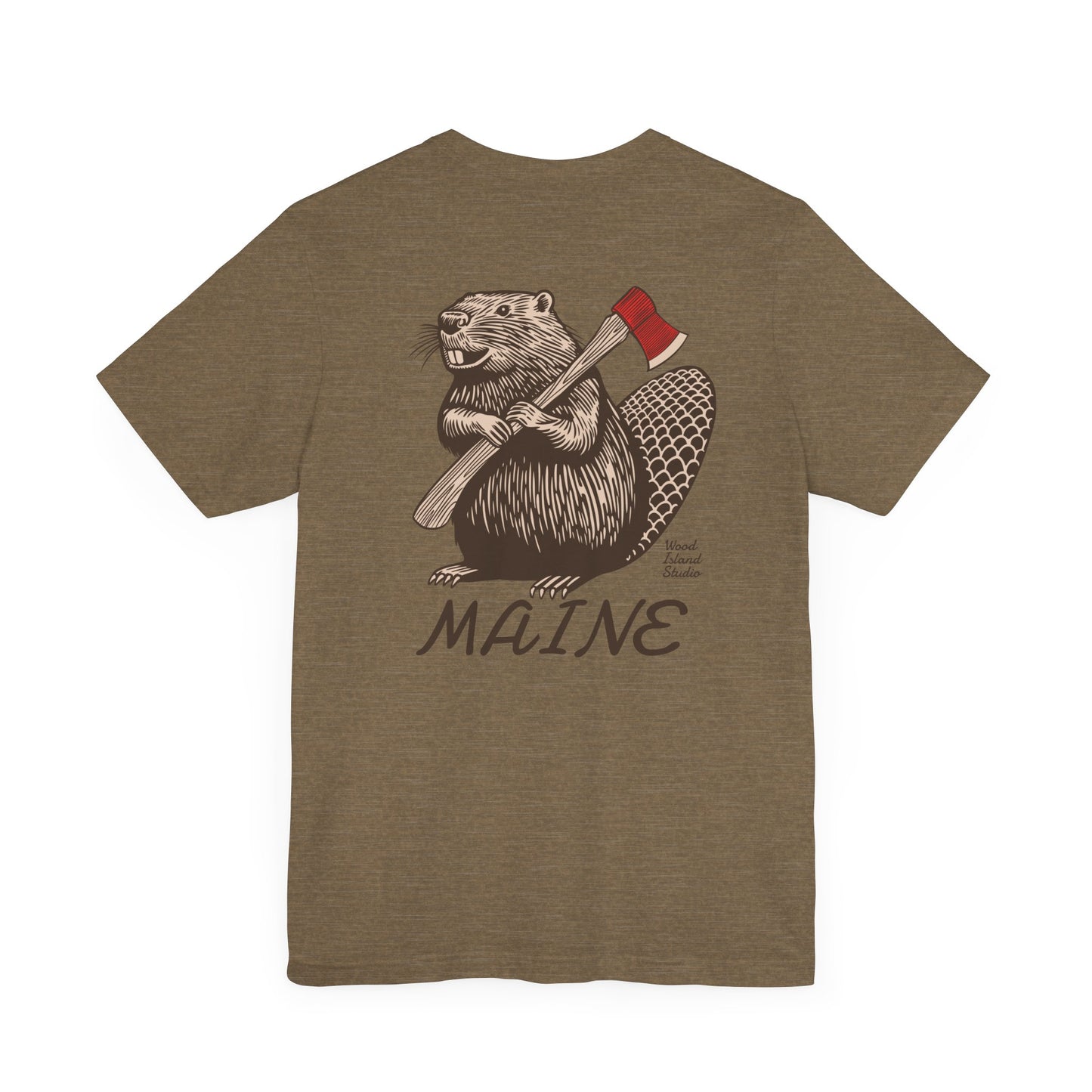 Beaver Axe Maine Graphic Unisex Tee