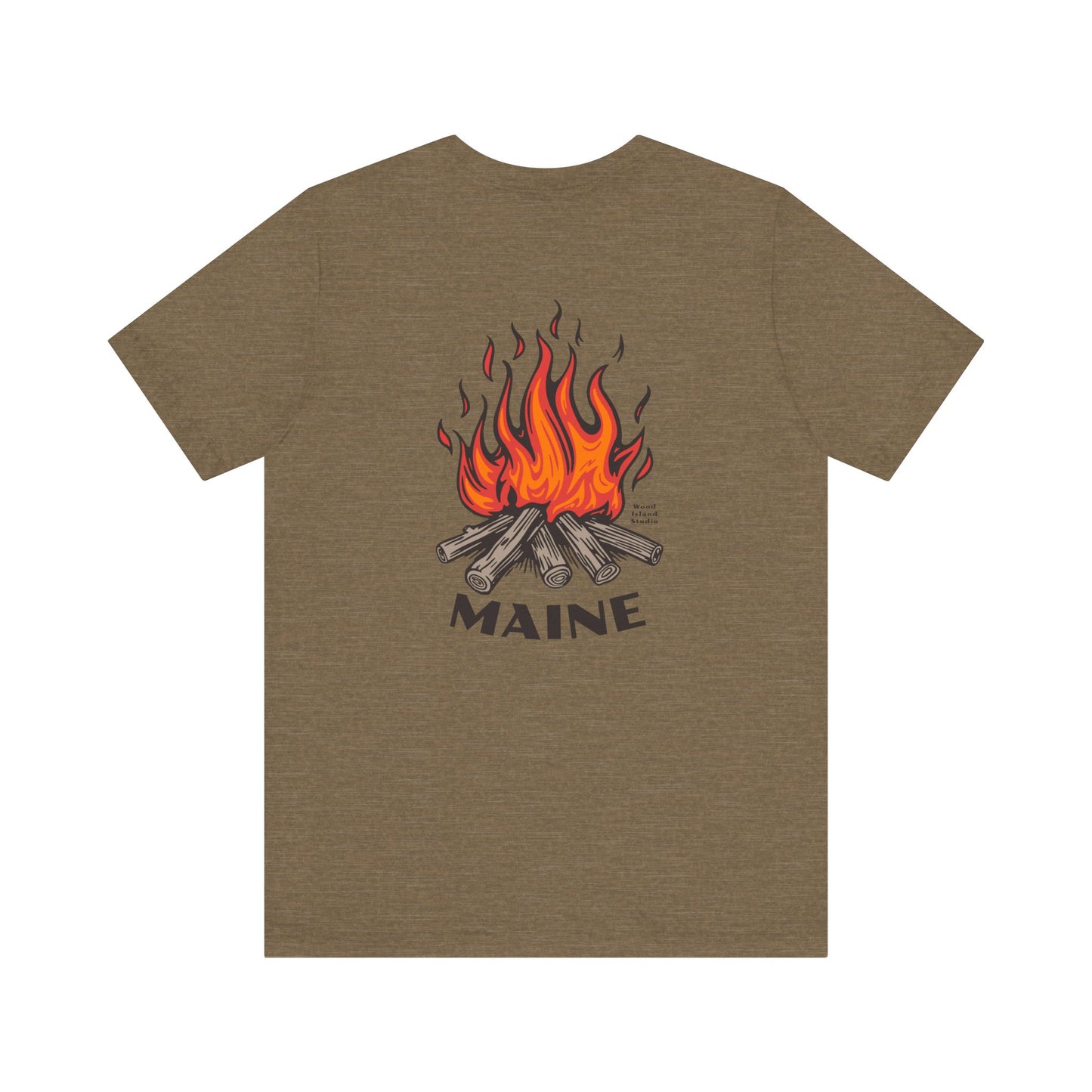 Maine Campfire Graphic Unisex Tee