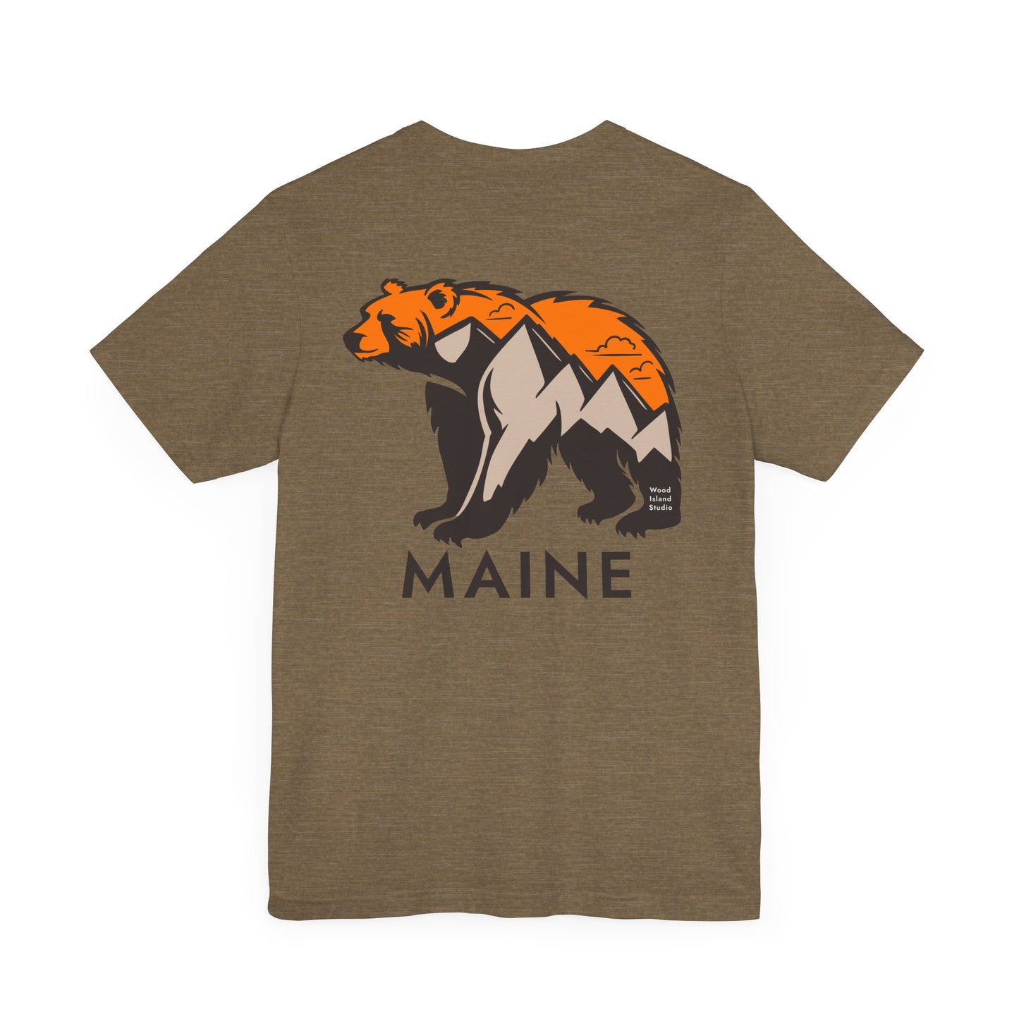 Maine Mountain Bear Graphic Unisex Tee