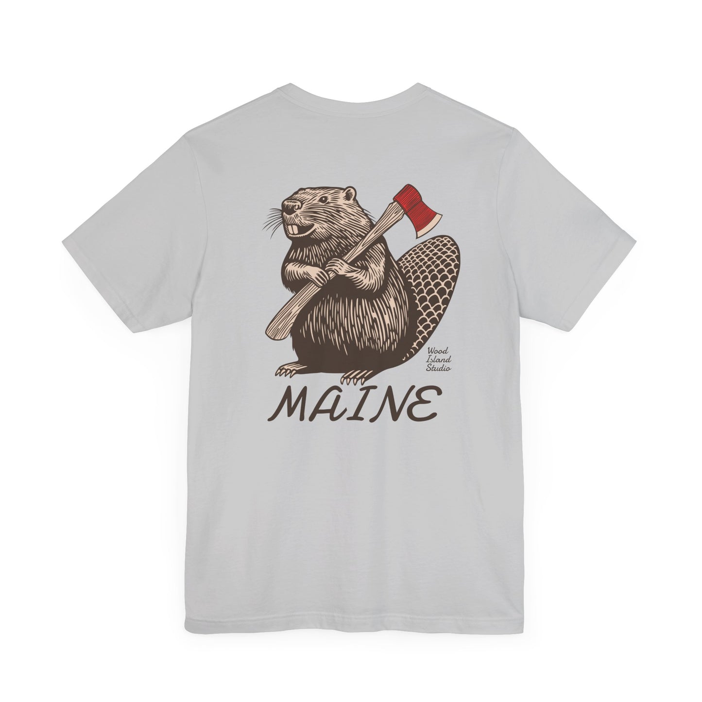 Beaver Axe Maine Graphic Unisex Tee