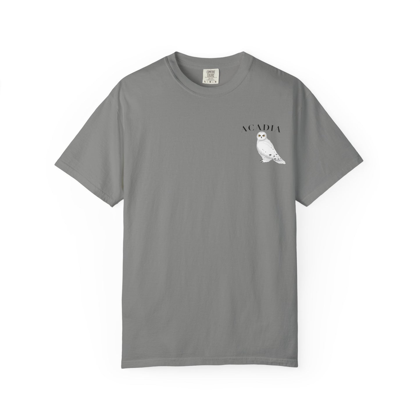 Acadia National Park Snowy Owl Tee – Comfort Colors 1717