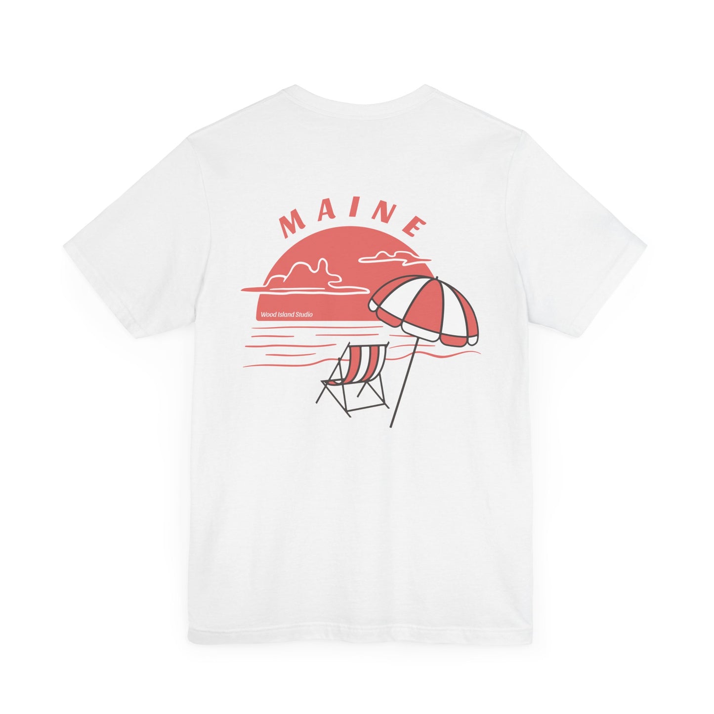 Maine Beach Umbrella Graphic Tee