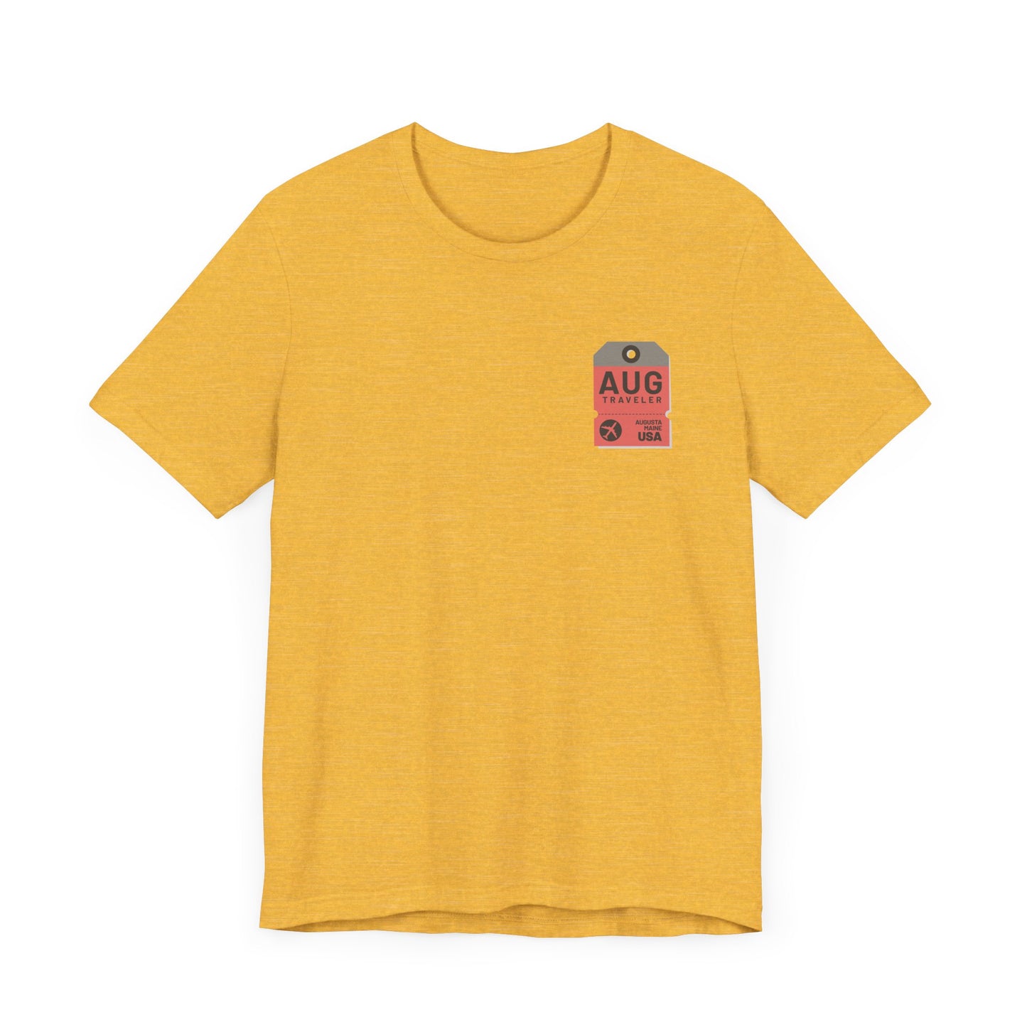 Augusta Maine Luggage Tag Graphic Tee AUG