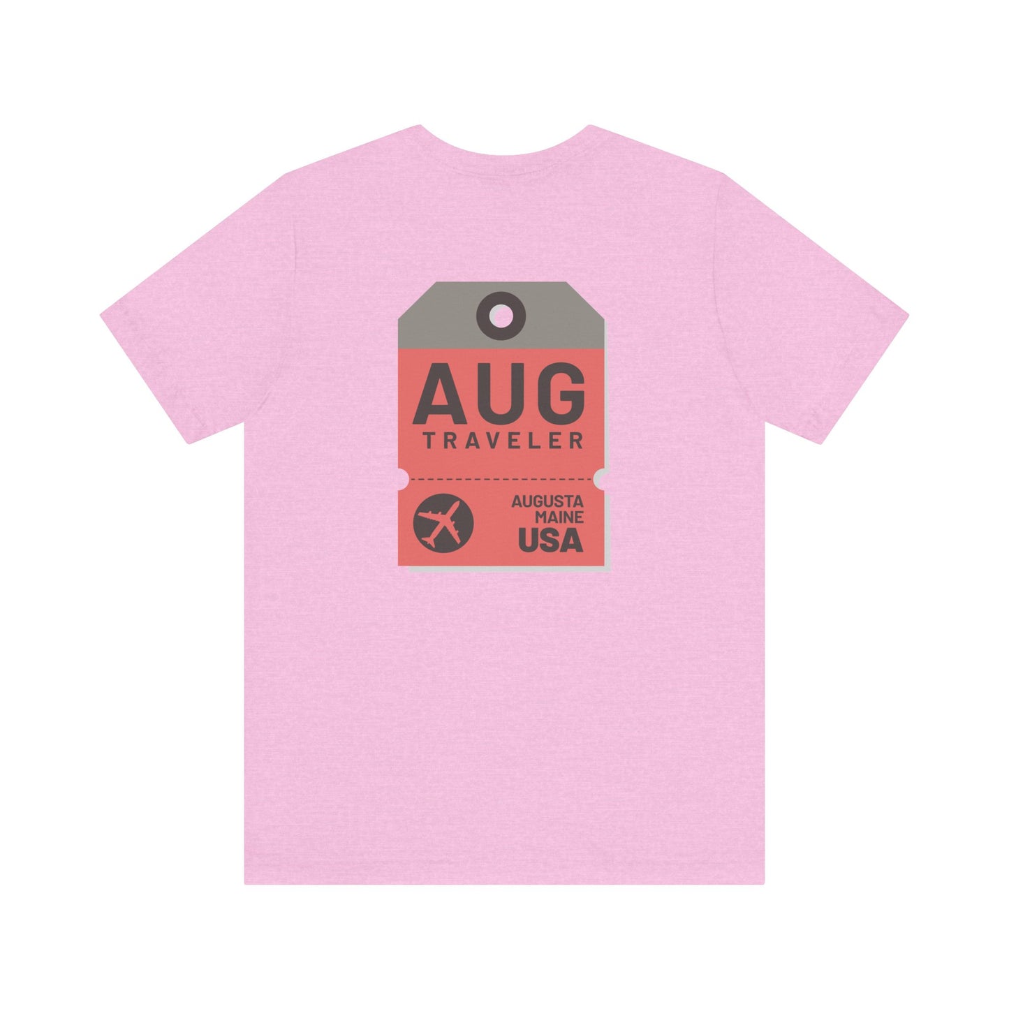 Augusta Maine Luggage Tag Graphic Tee AUG
