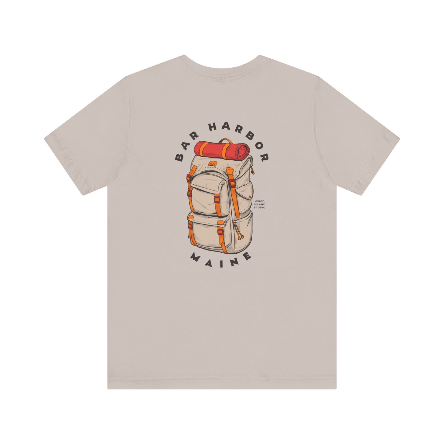 Bar Harbor Maine Backpacking Graphic Tee