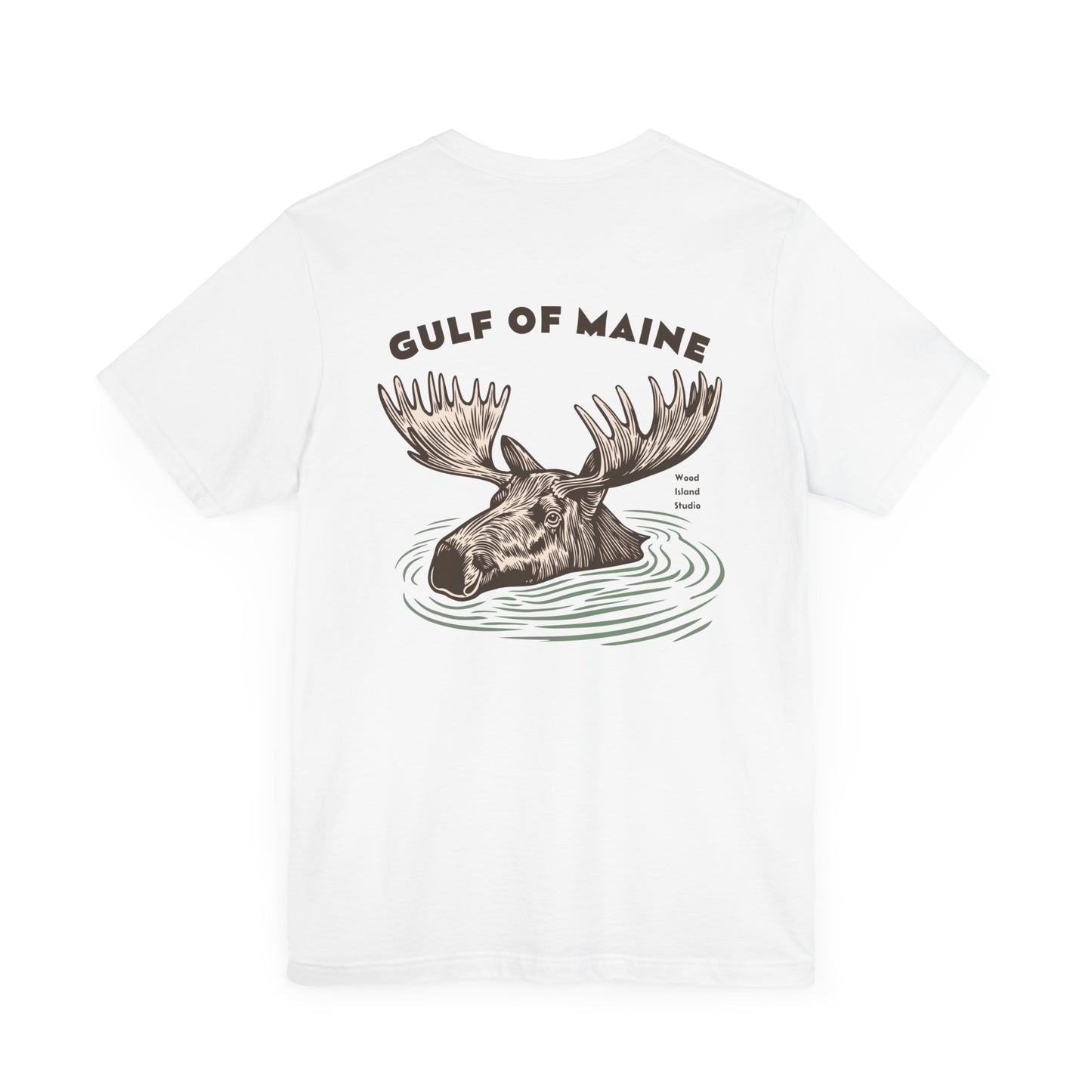 Gulf of Maine Moose Graphic Tee - Unisex Short Sleeve T-Shirt