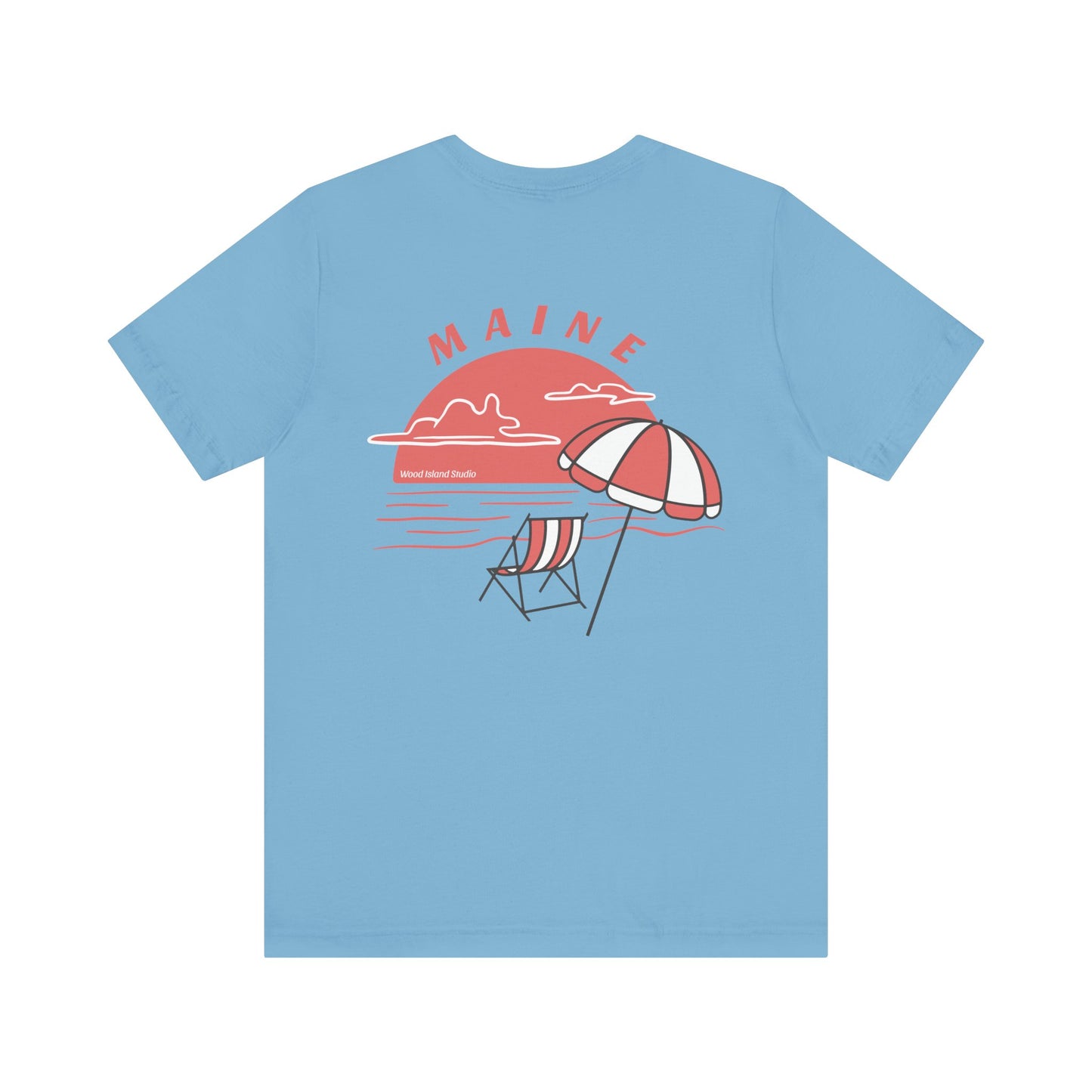 Maine Beach Umbrella Graphic Tee