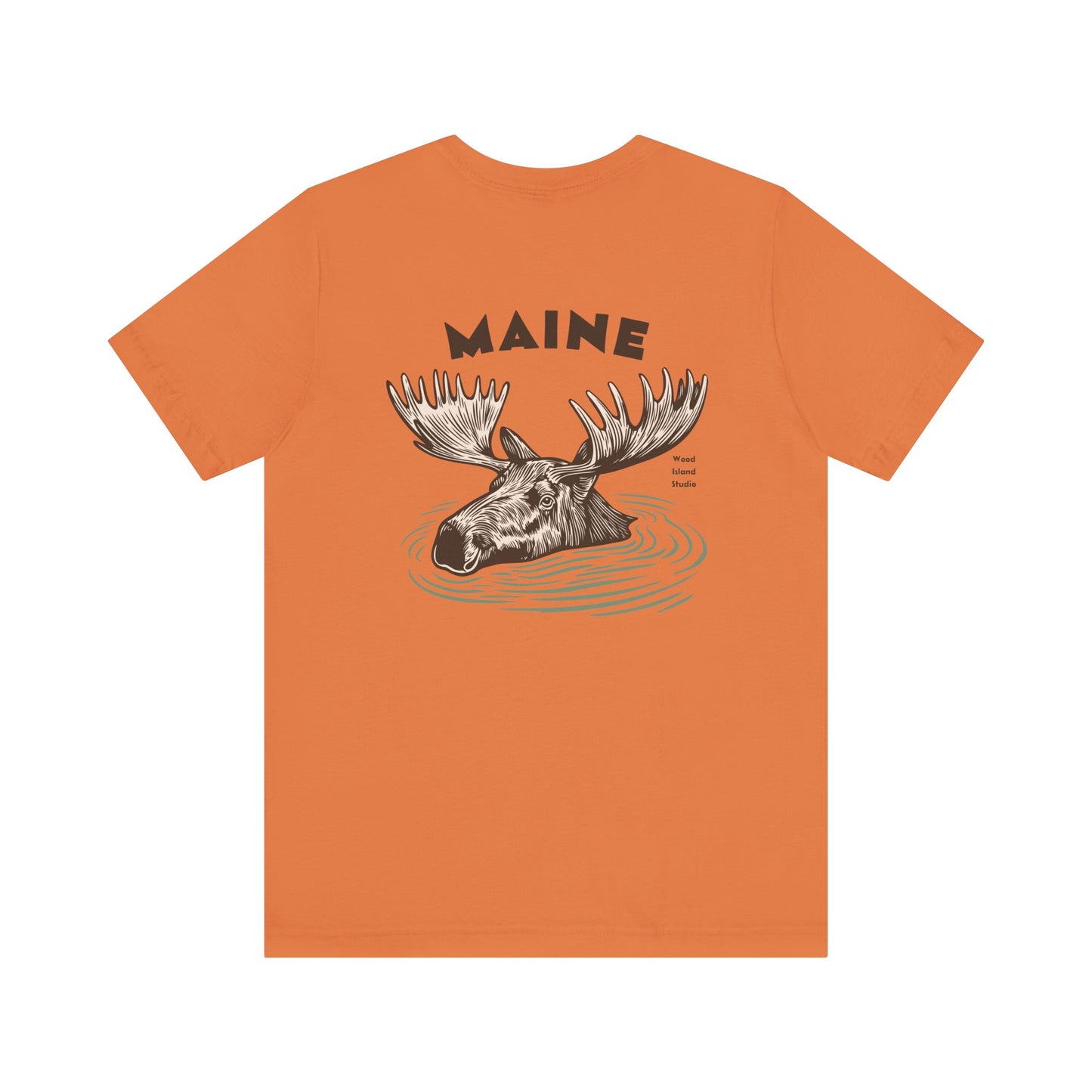 Maine Moose Humor Graphic Tee - Unisex Short Sleeve T-Shirt