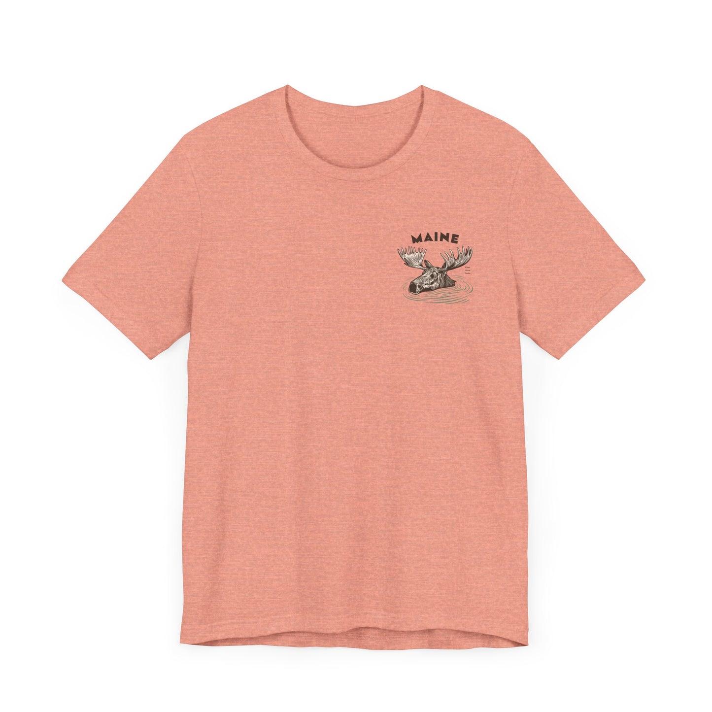 Maine Moose Humor Graphic Tee - Unisex Short Sleeve T-Shirt