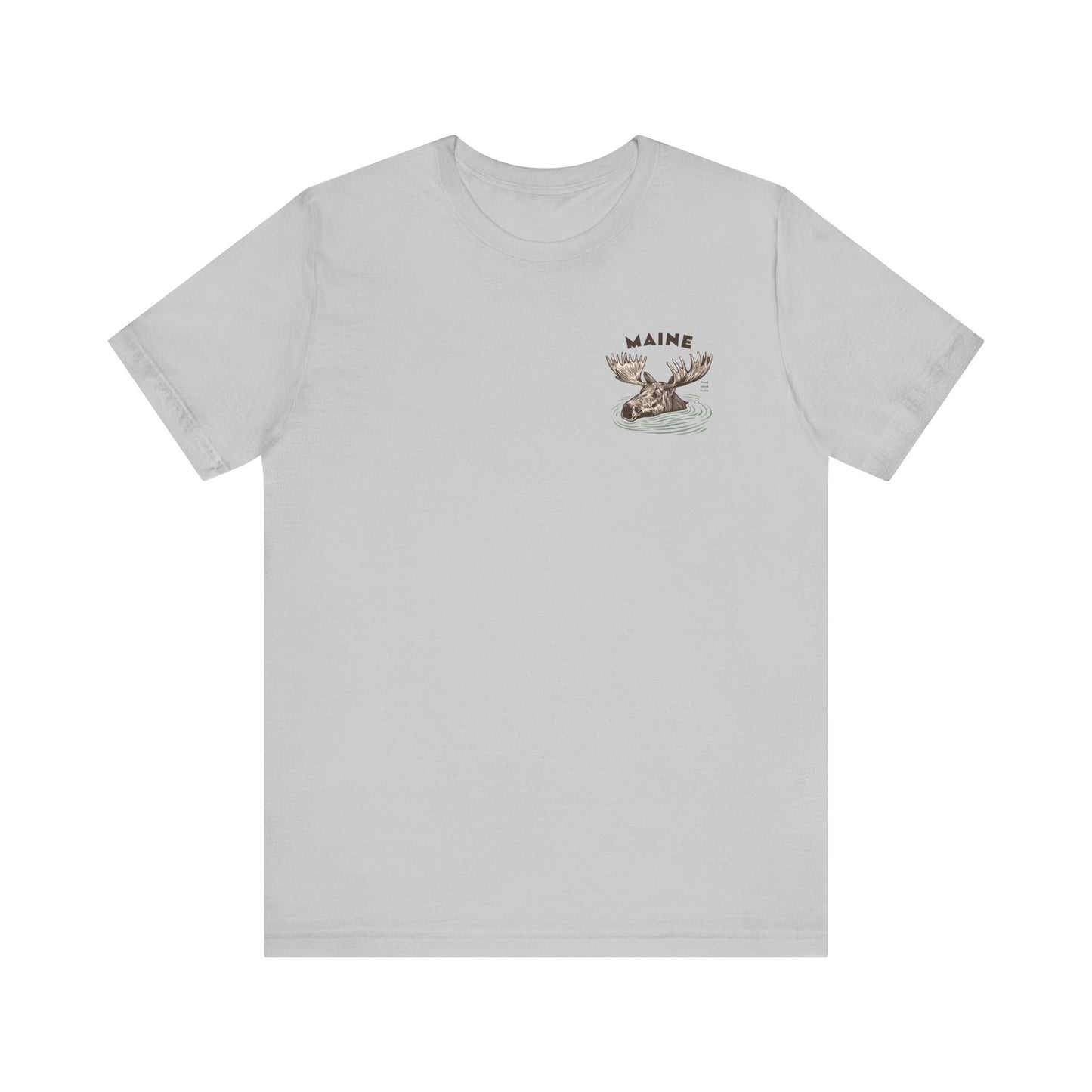 Maine Moose Humor Graphic Tee - Unisex Short Sleeve T-Shirt