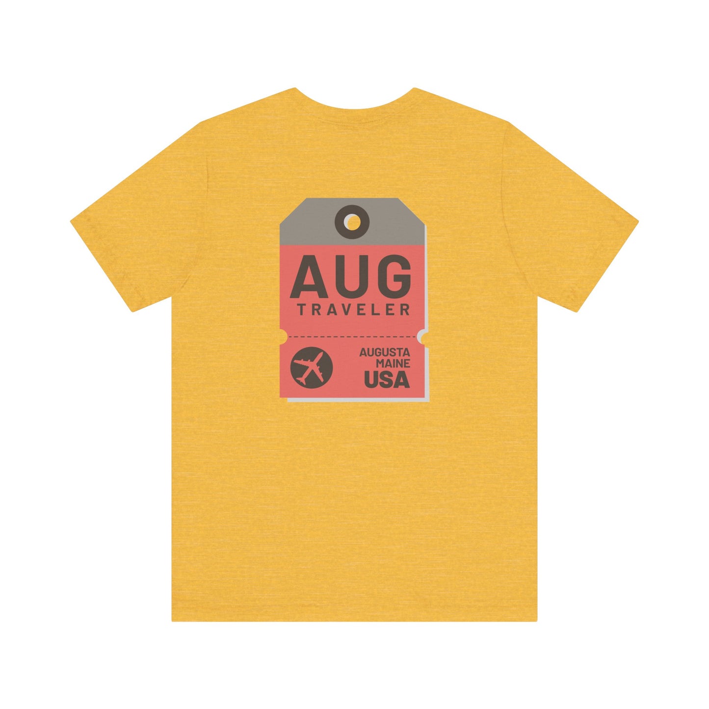 Augusta Maine Luggage Tag Graphic Tee AUG