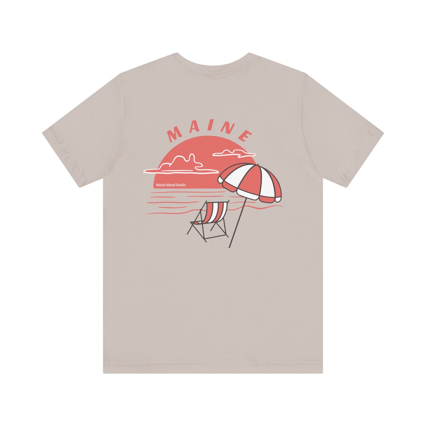 Maine Beach Umbrella Graphic Tee