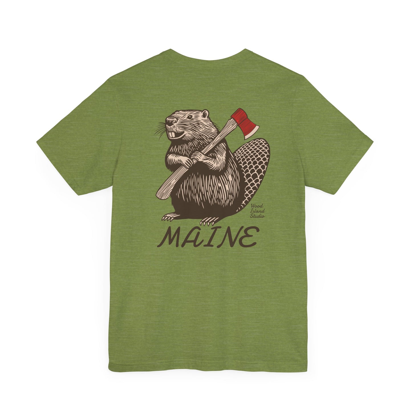 Beaver Axe Maine Graphic Unisex Tee