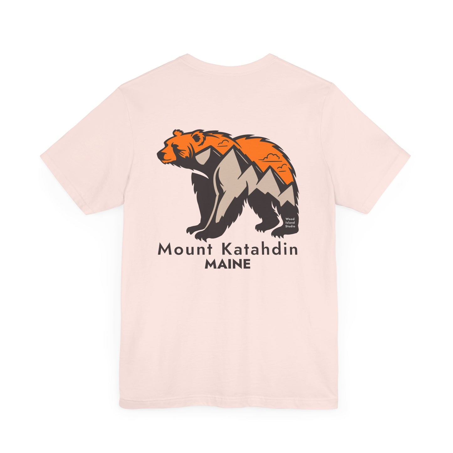 Mount Katahdin Maine Bear Graphic Unisex Tee