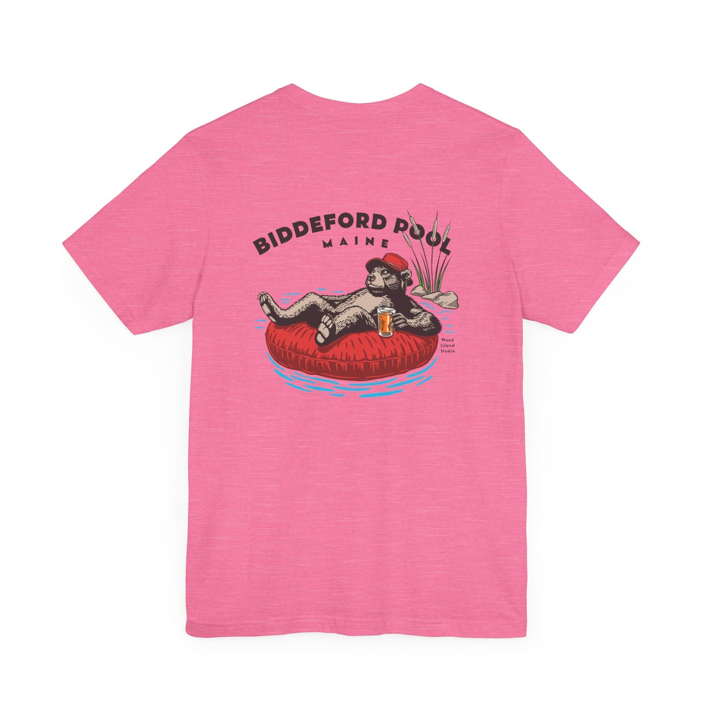Biddeford Pool Maine Rafting Bear Graphic Tee