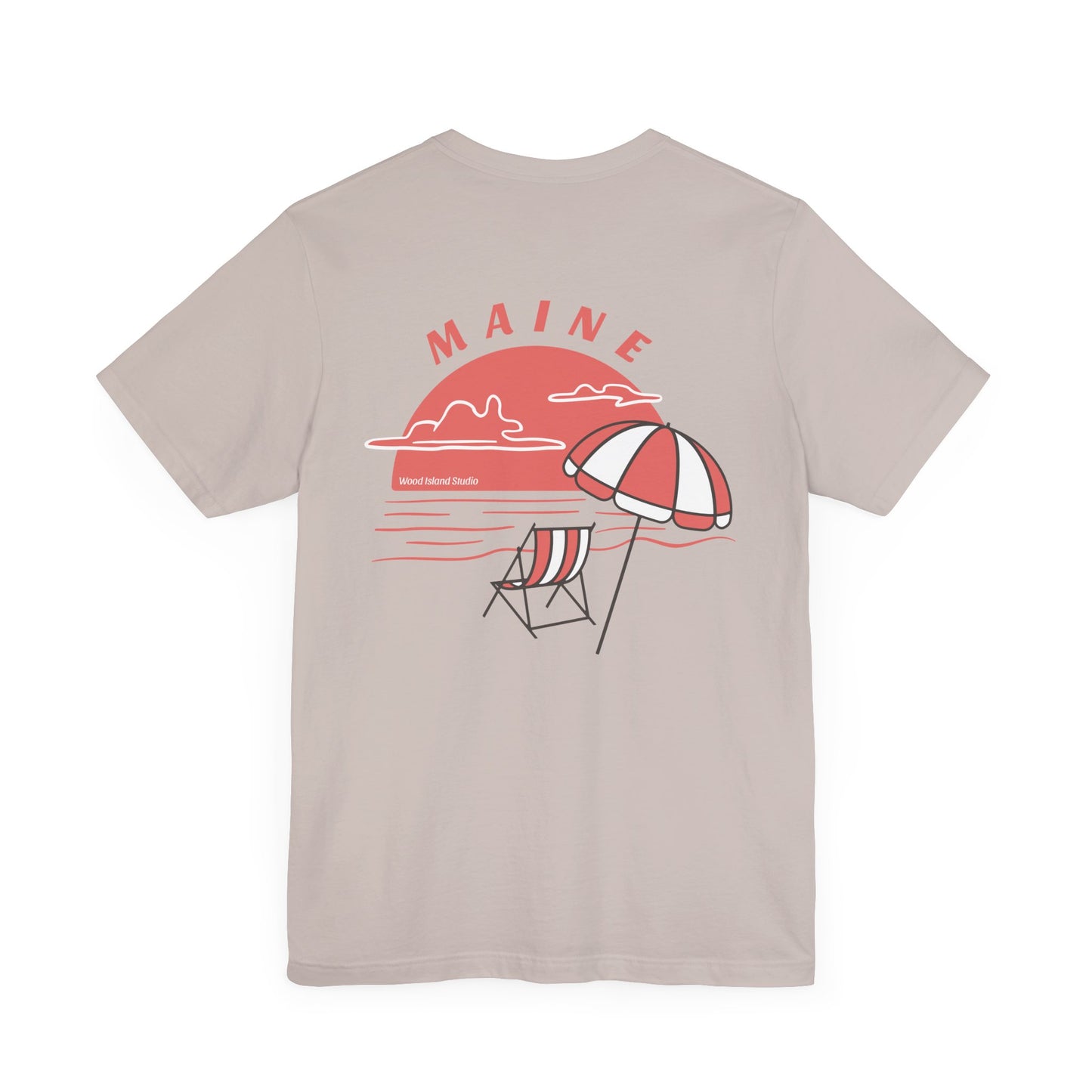 Maine Beach Umbrella Graphic Tee