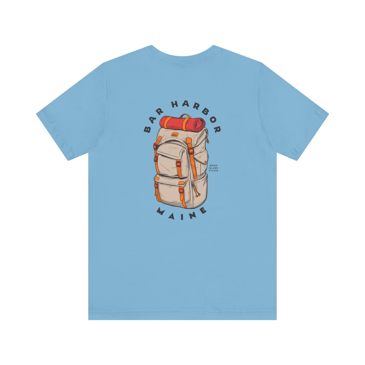 Bar Harbor Maine Backpacking Graphic Tee