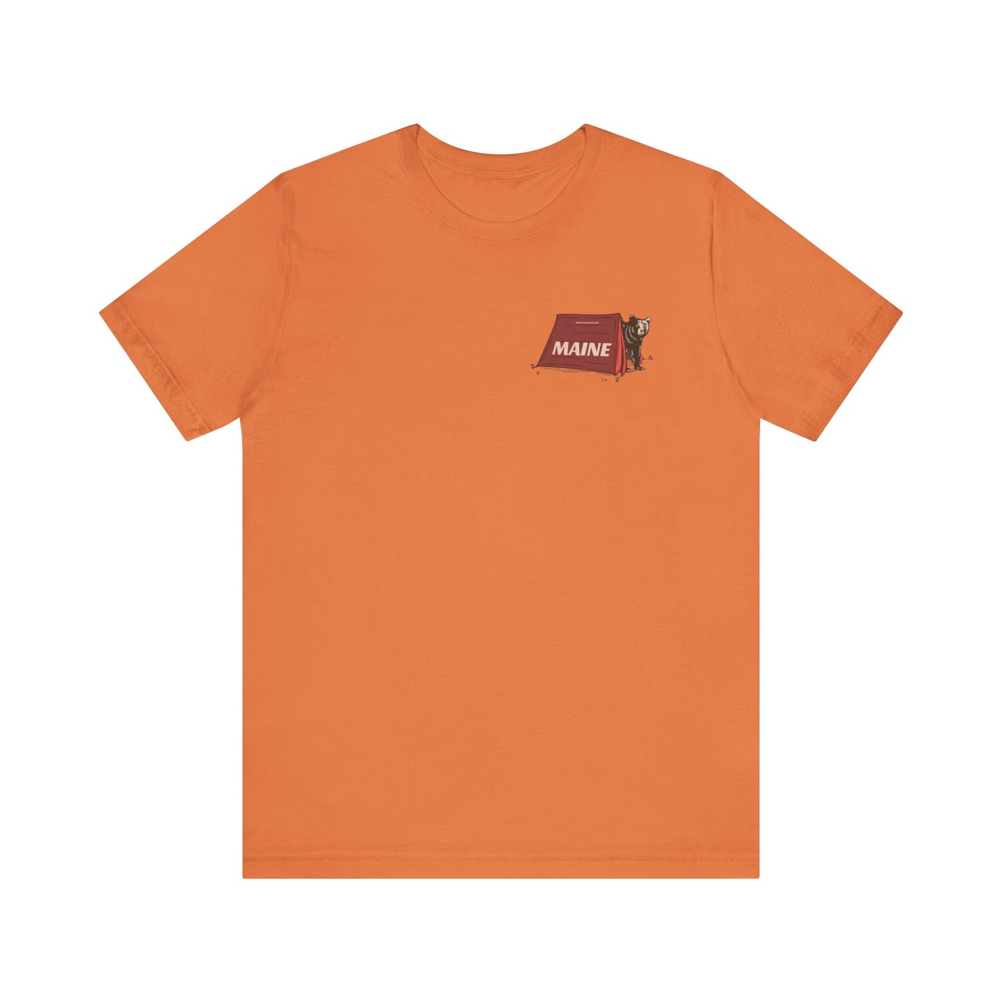 Camping Maine Bear Graphic Unisex Tee