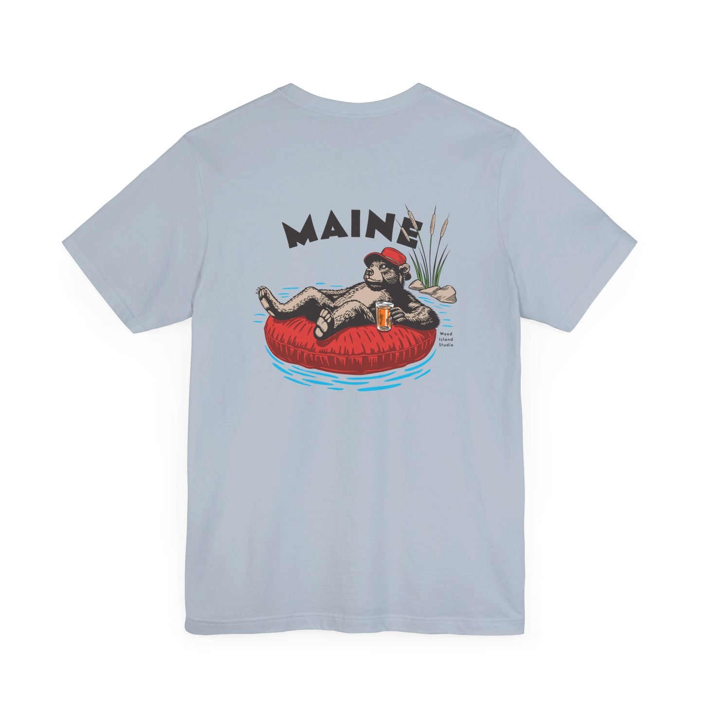 Maine Rafting Bear Graphic Tee