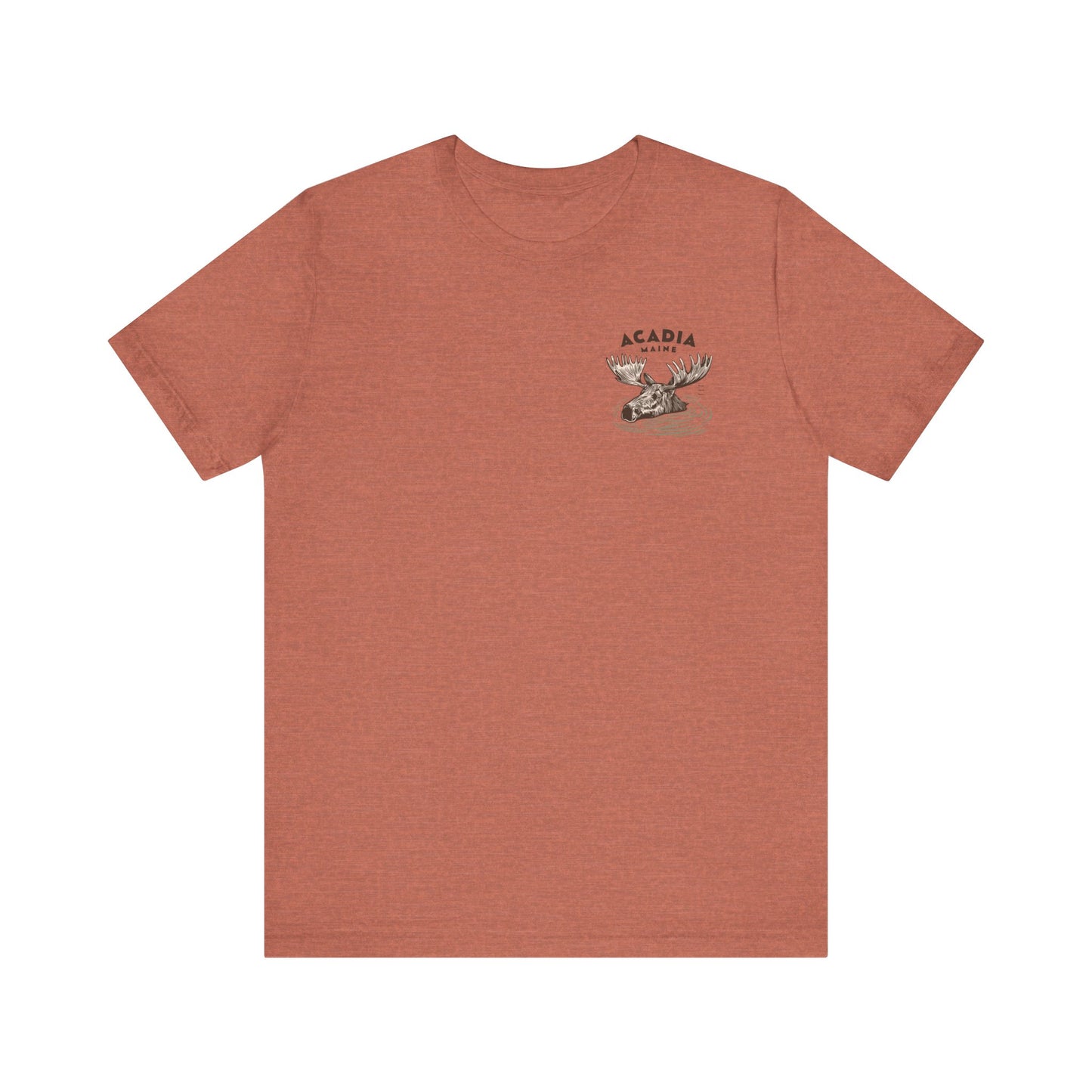 Acadia Maine Moose Graphic Tee - Unisex Short Sleeve T-Shirt