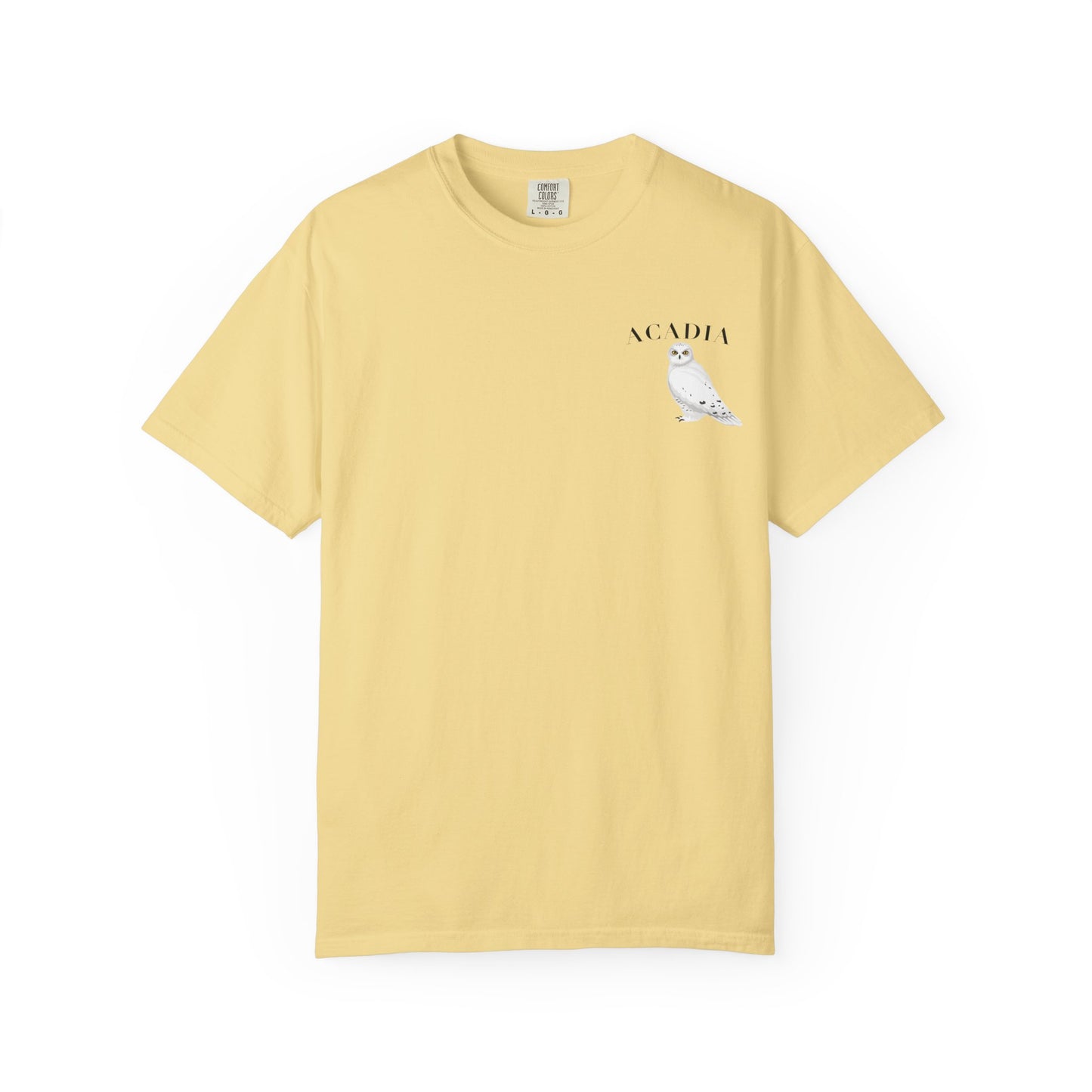 Acadia National Park Snowy Owl Tee – Comfort Colors 1717