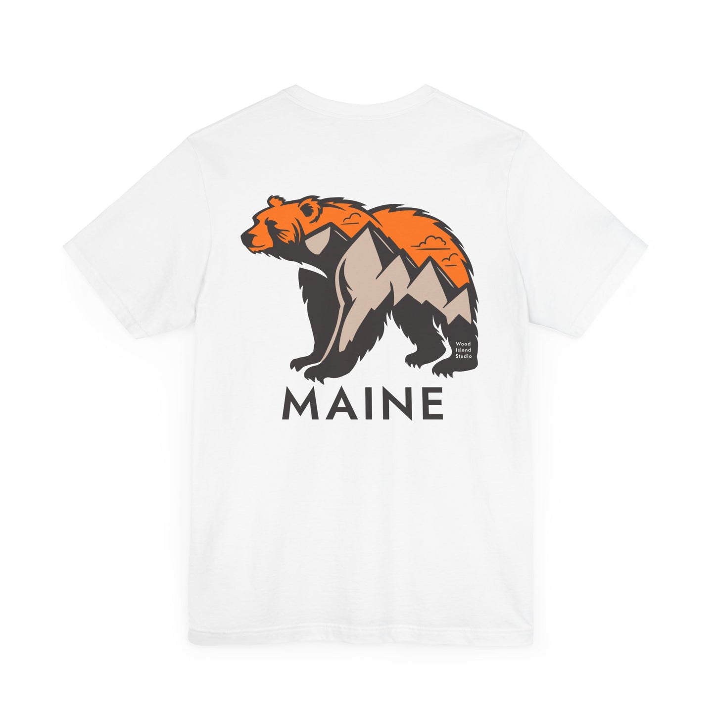 Maine Mountain Bear Graphic Unisex Tee