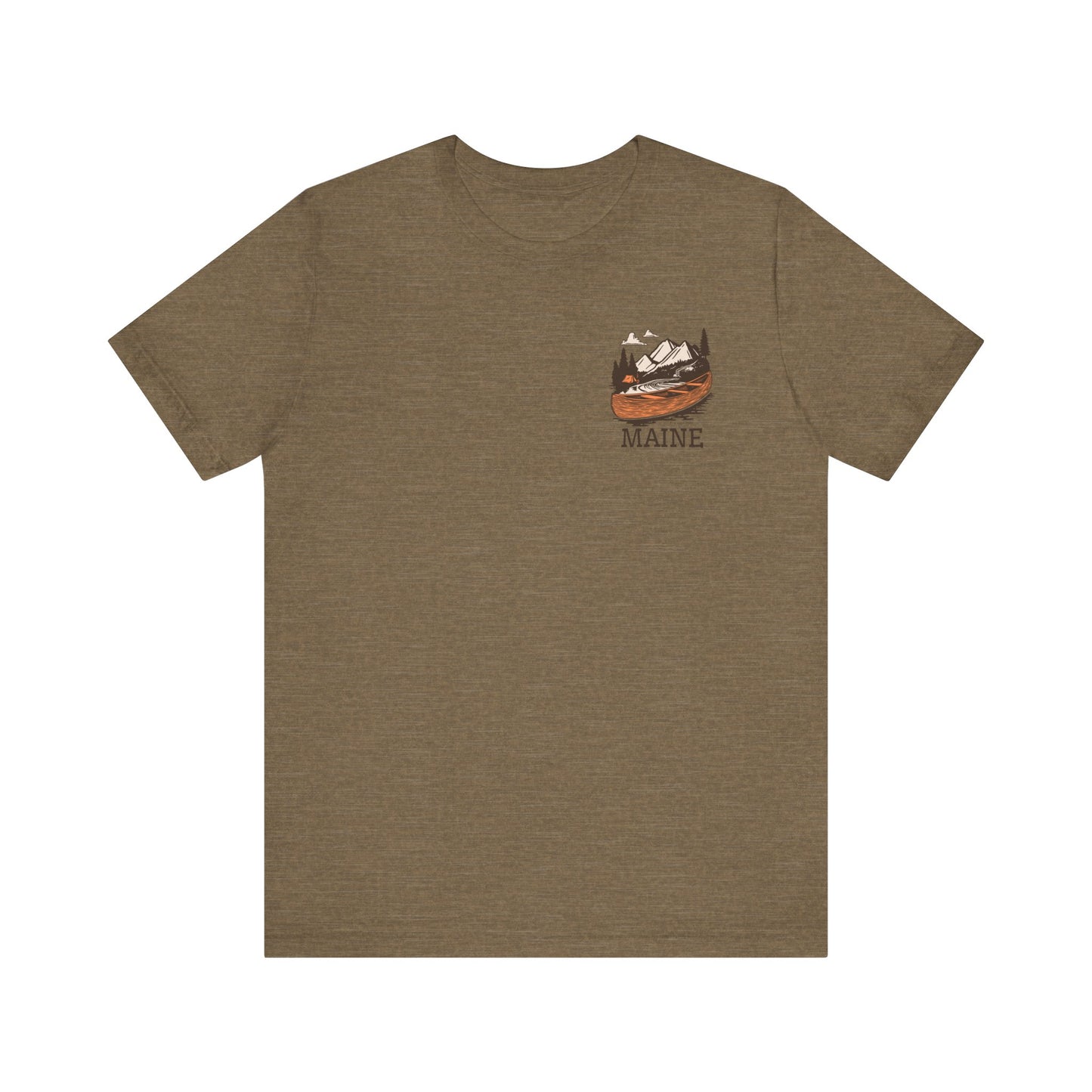 Canoeing in Maine Graphic Unisex Tee