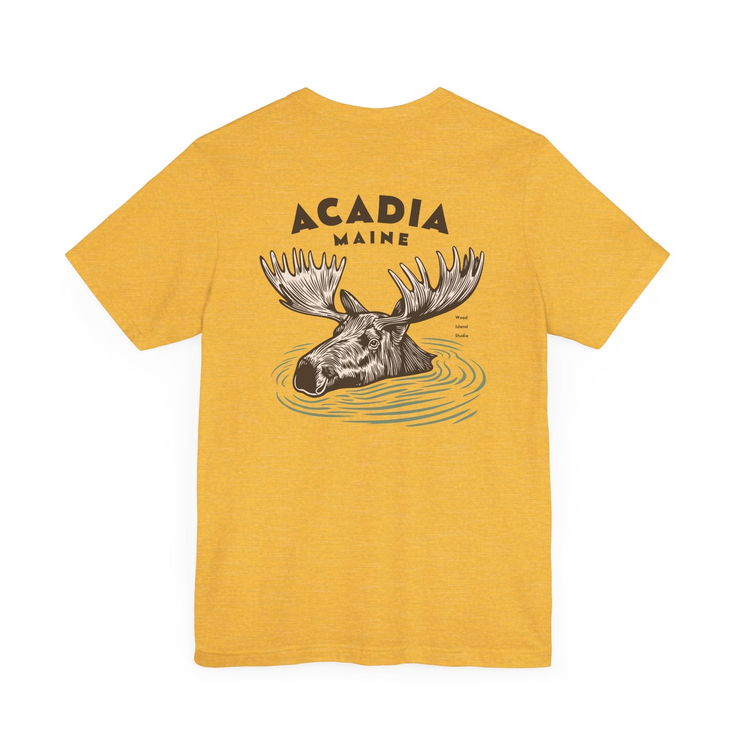 Acadia Maine Moose Graphic Tee - Unisex Short Sleeve T-Shirt