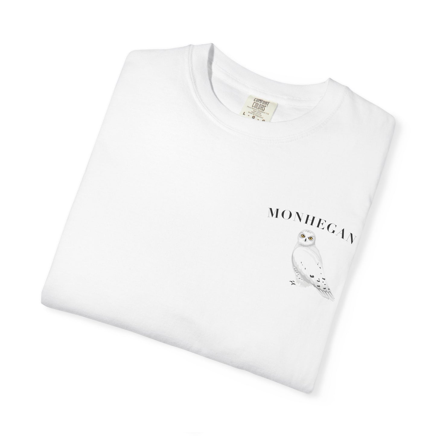 Monhegan Island Snowy Owl Tee – Comfort Colors 1717