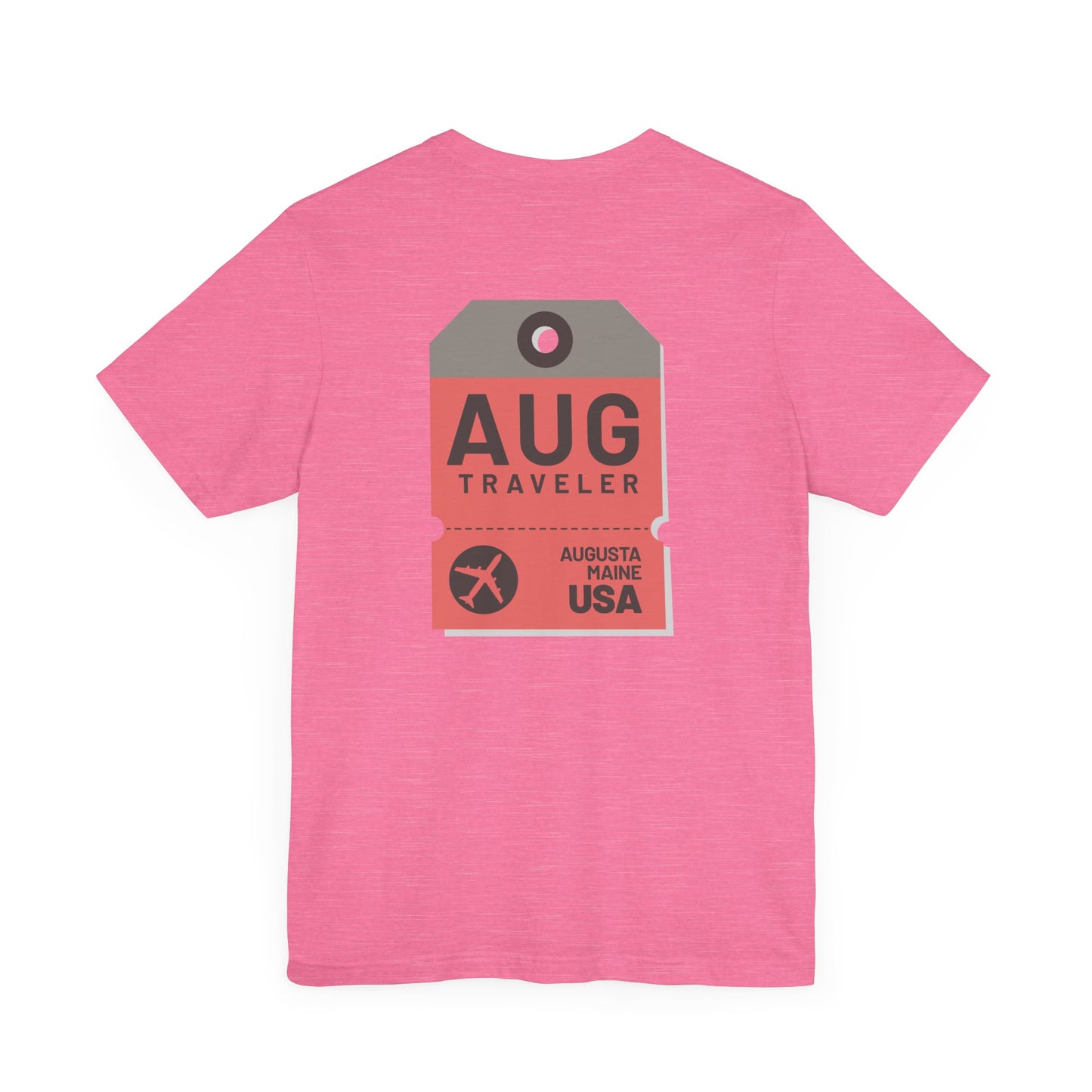 Augusta Maine Luggage Tag Graphic Tee AUG