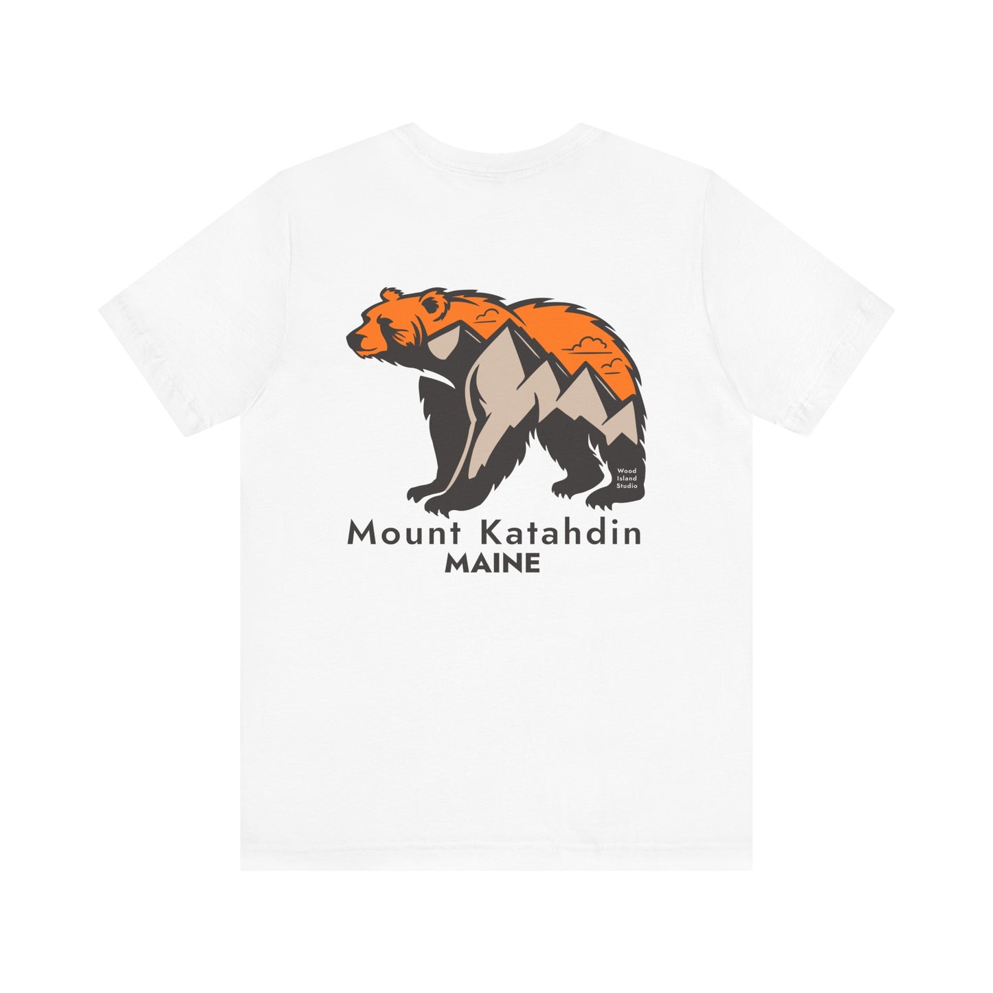 Mount Katahdin Maine Bear Graphic Unisex Tee