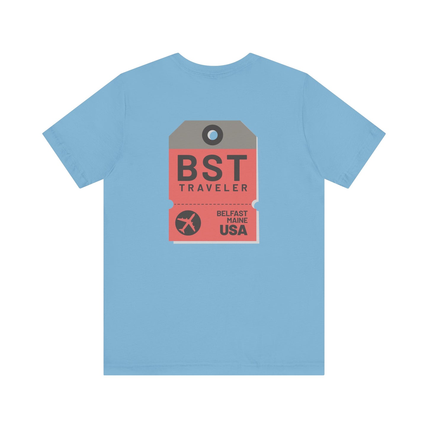 Belfast Maine Luggage Tag Graphic Tee BST