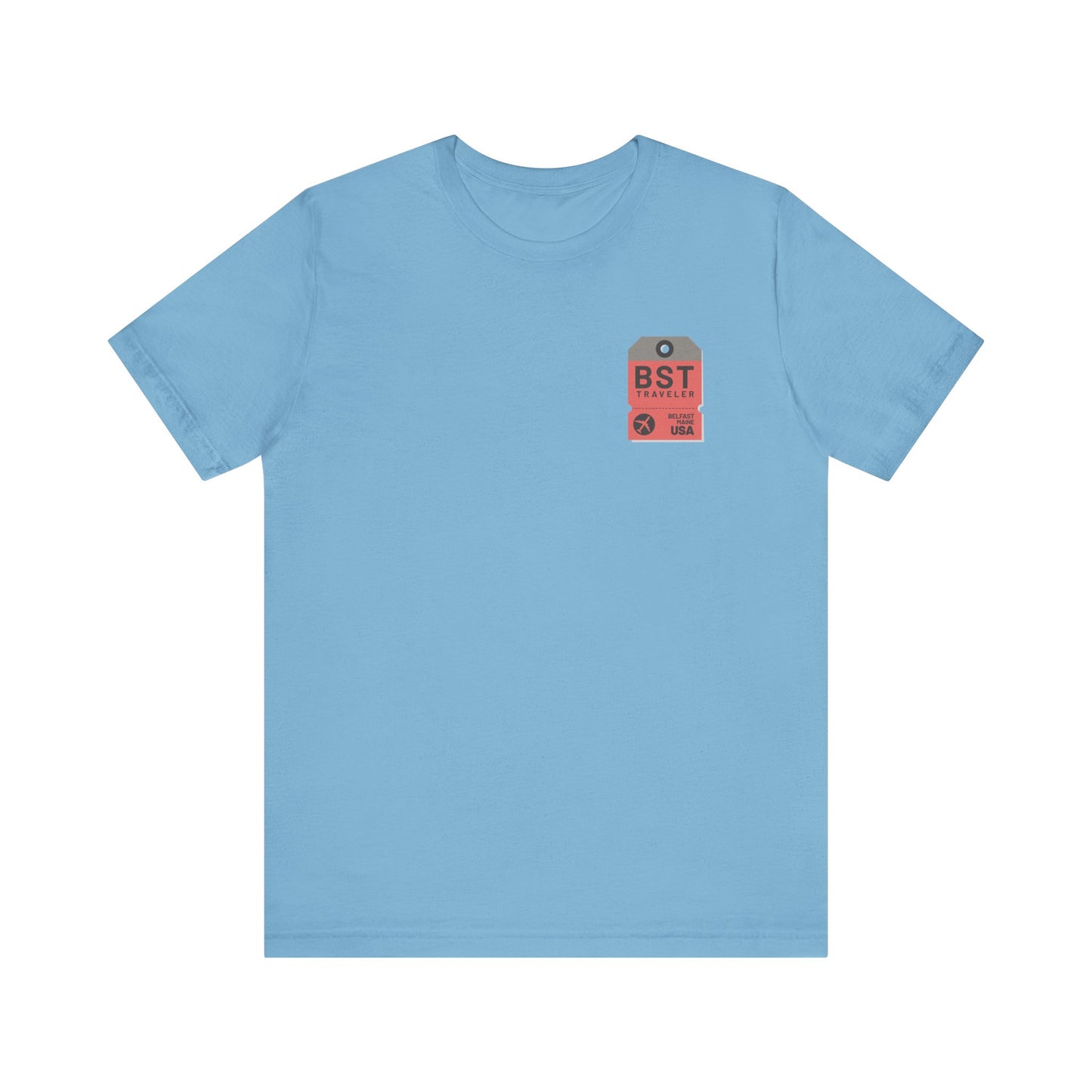 Belfast Maine Luggage Tag Graphic Tee BST