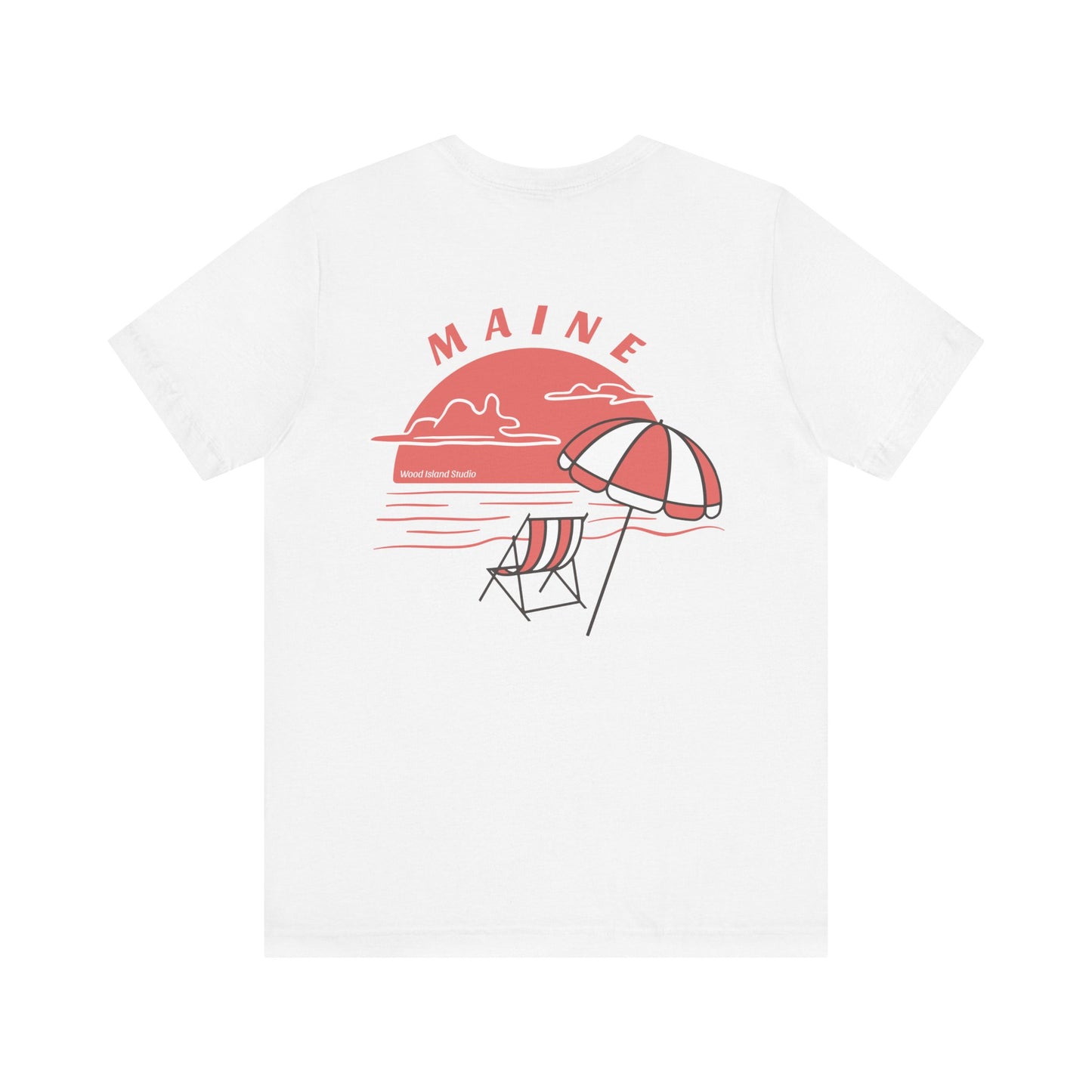 Maine Beach Umbrella Graphic Tee