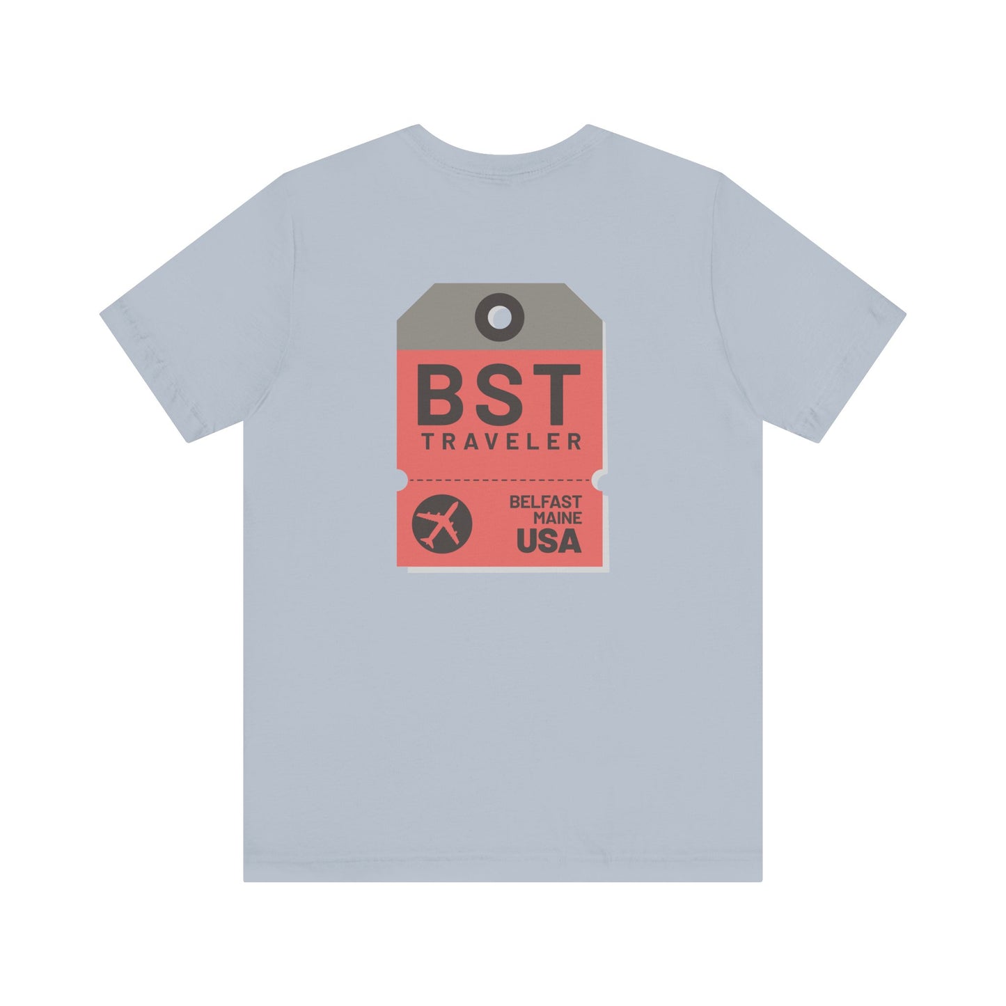 Belfast Maine Luggage Tag Graphic Tee BST